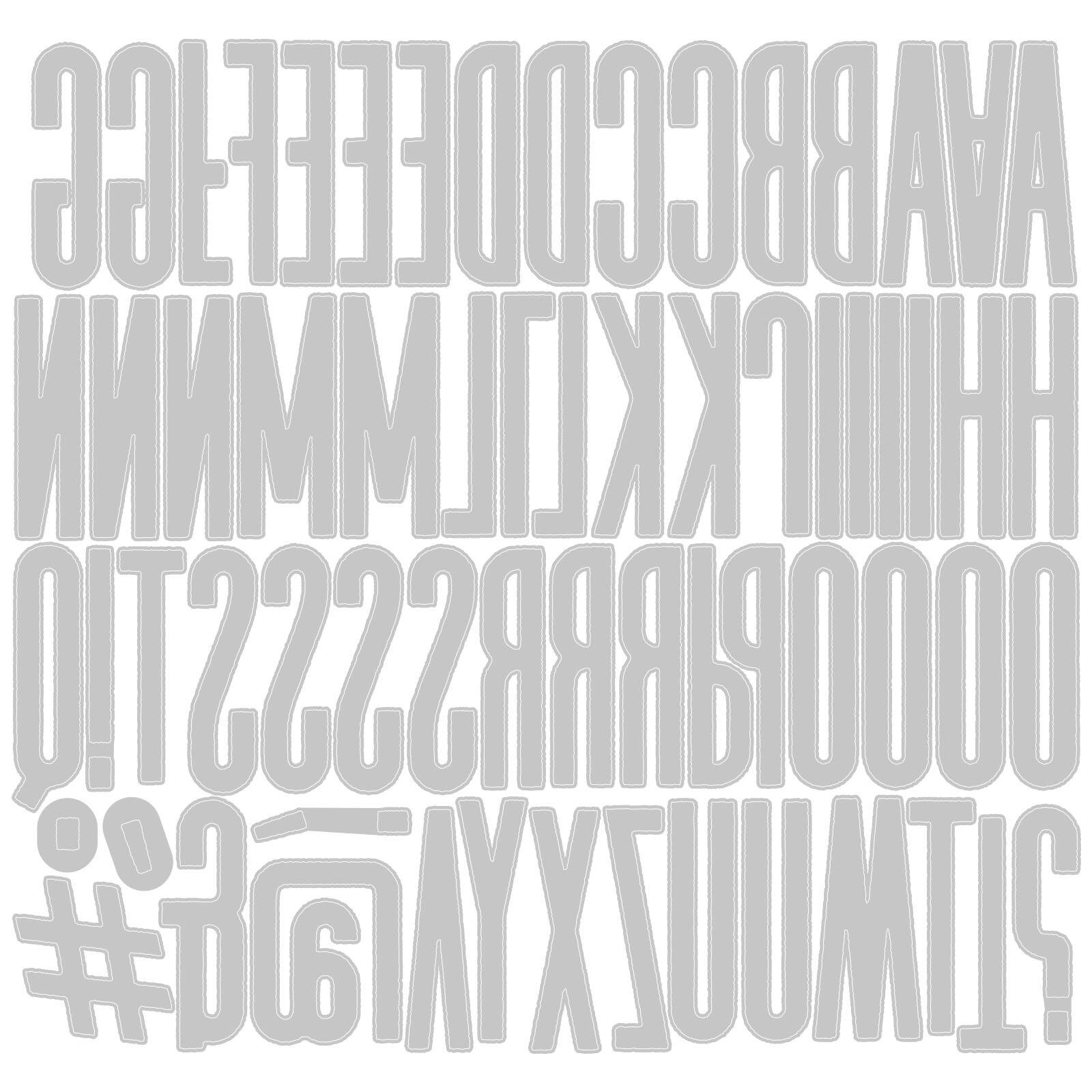 Sizzix® Thinlits® Classic Upper Alphanumeric Die Set By Tim Holtz®