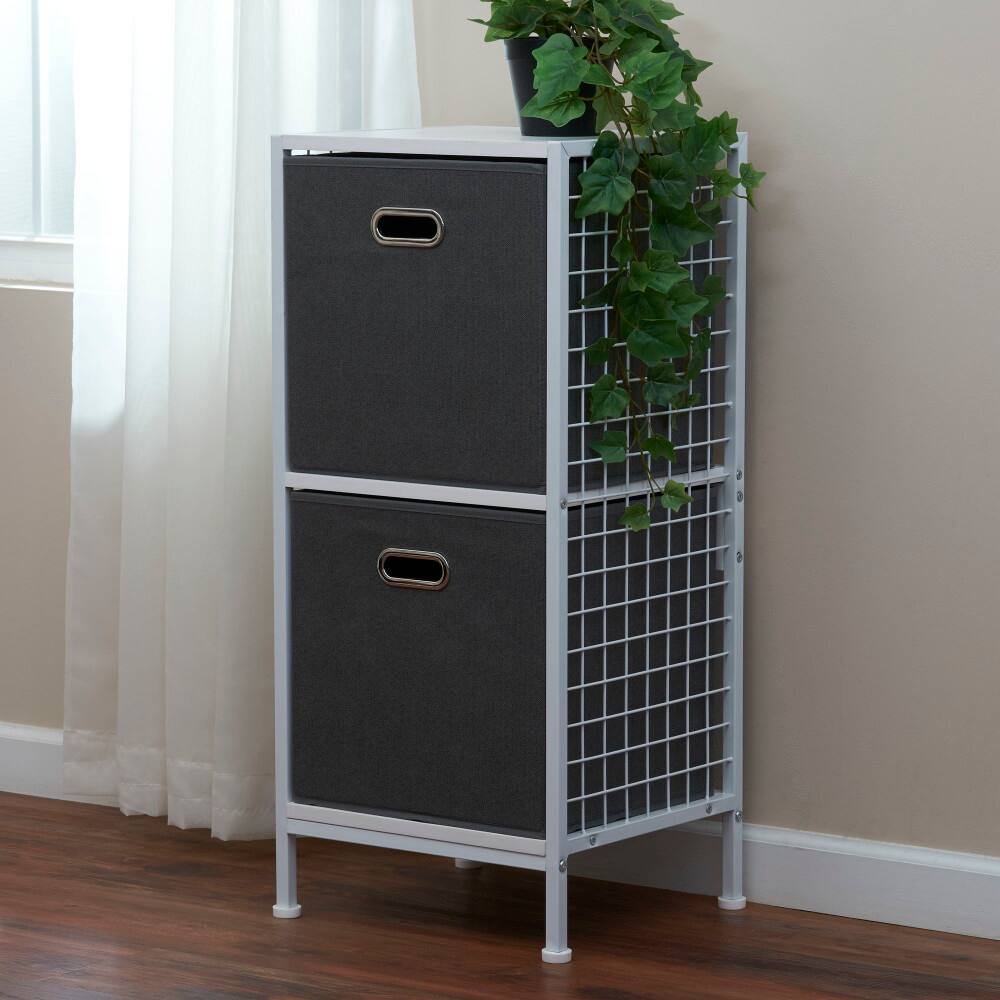 2 Pack Household Essentials 13" Fabric Storage Bins