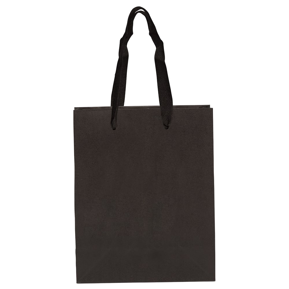 JAM Paper Medium Black Matte Heavy Duty Kraft Gift Bags, 3ct.