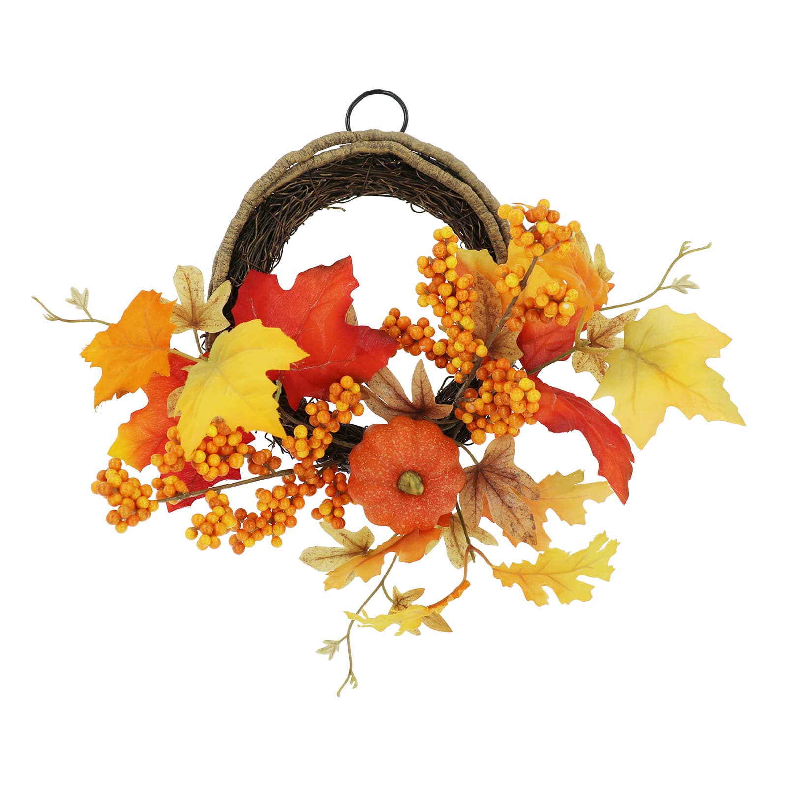 13&#x22; Mini Maple, Pumpkin &#x26; Berry Wreath by Ashland&#xAE;