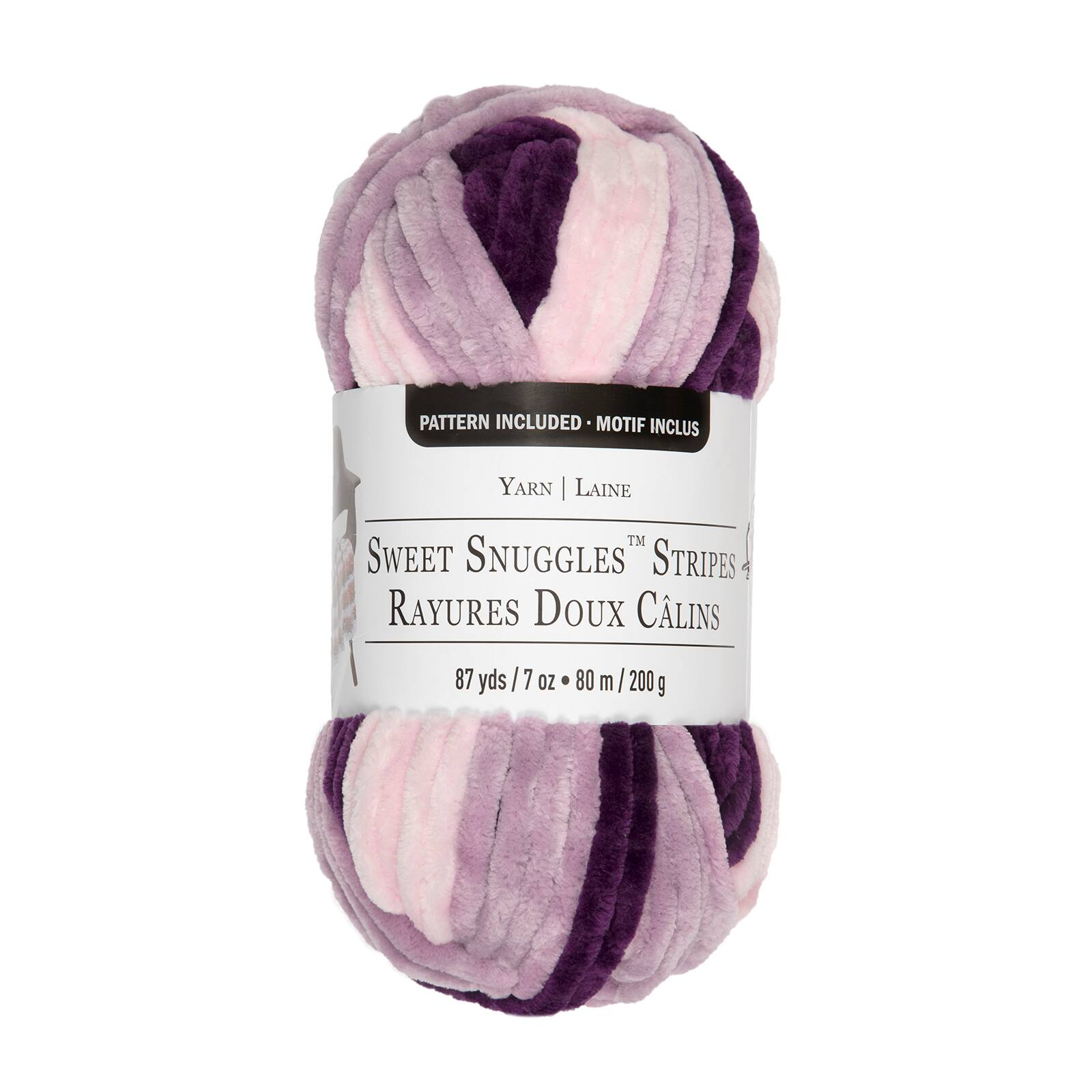 18 Pack: Sweet Snuggles™ Stripes Yarn by Loops & Threads®