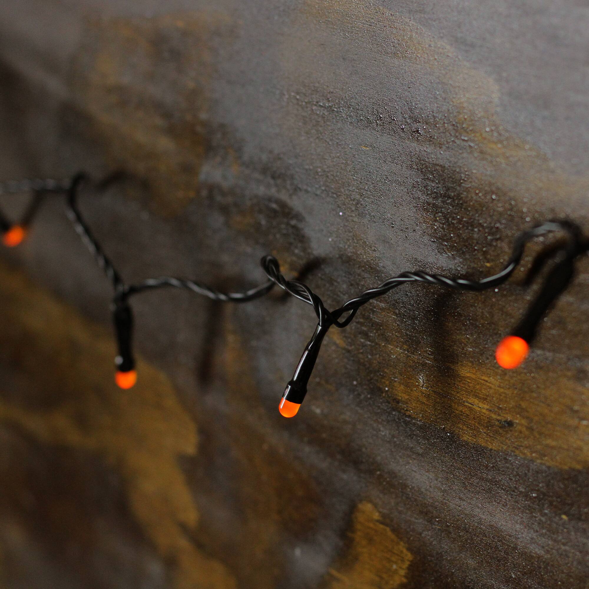 15ct. Orange Micro LED Halloween Lights