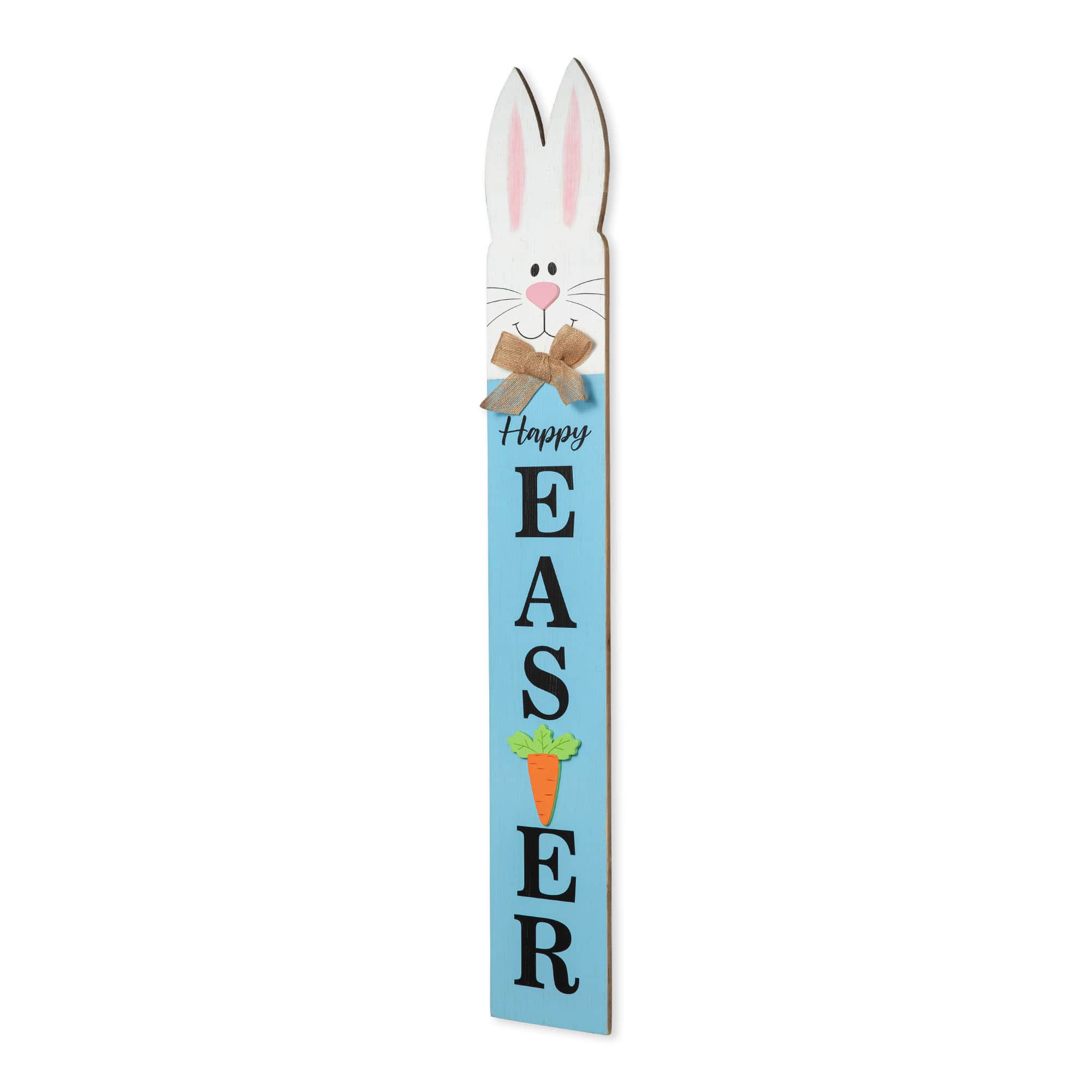 Glitzhome&#xAE; 42&#x22; Wooden Double-Sided Easter Welcome Porch Sign with Bunny Ears