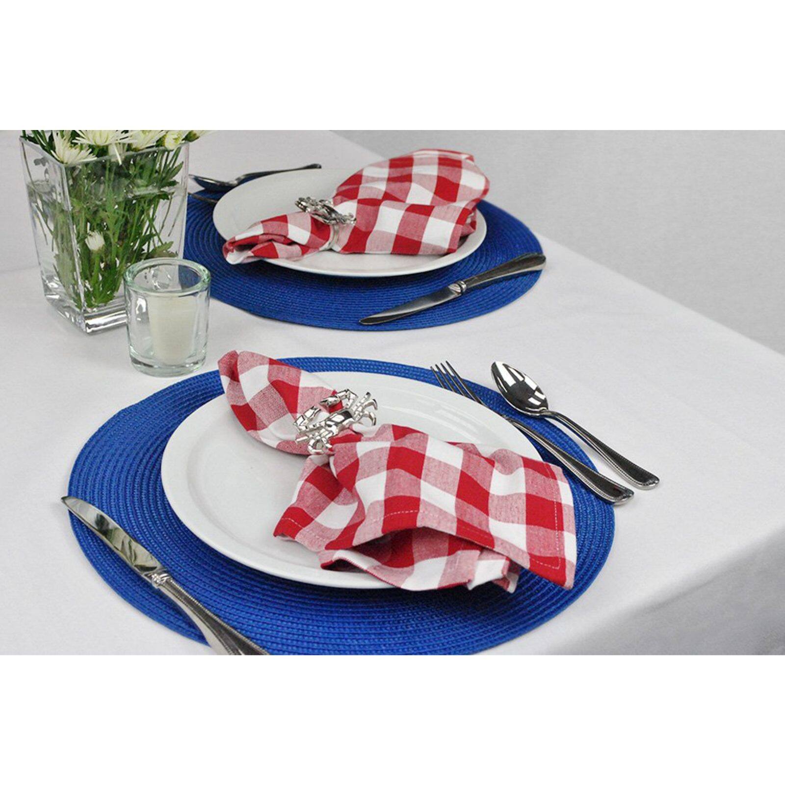 DII® Red & White Checkers Napkin, 6ct.