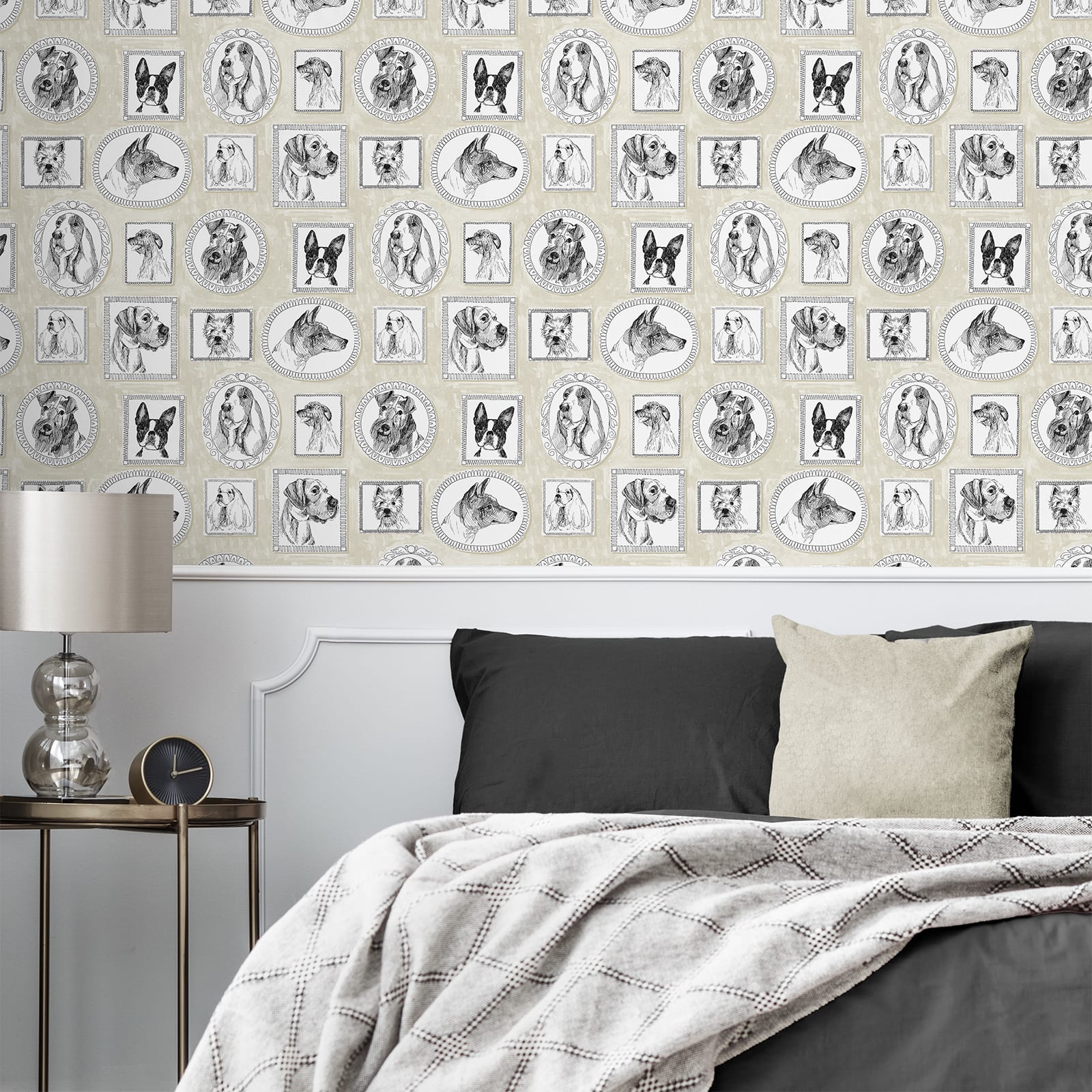 Surface Style Pup Portraits Peel & Stick Wallpaper