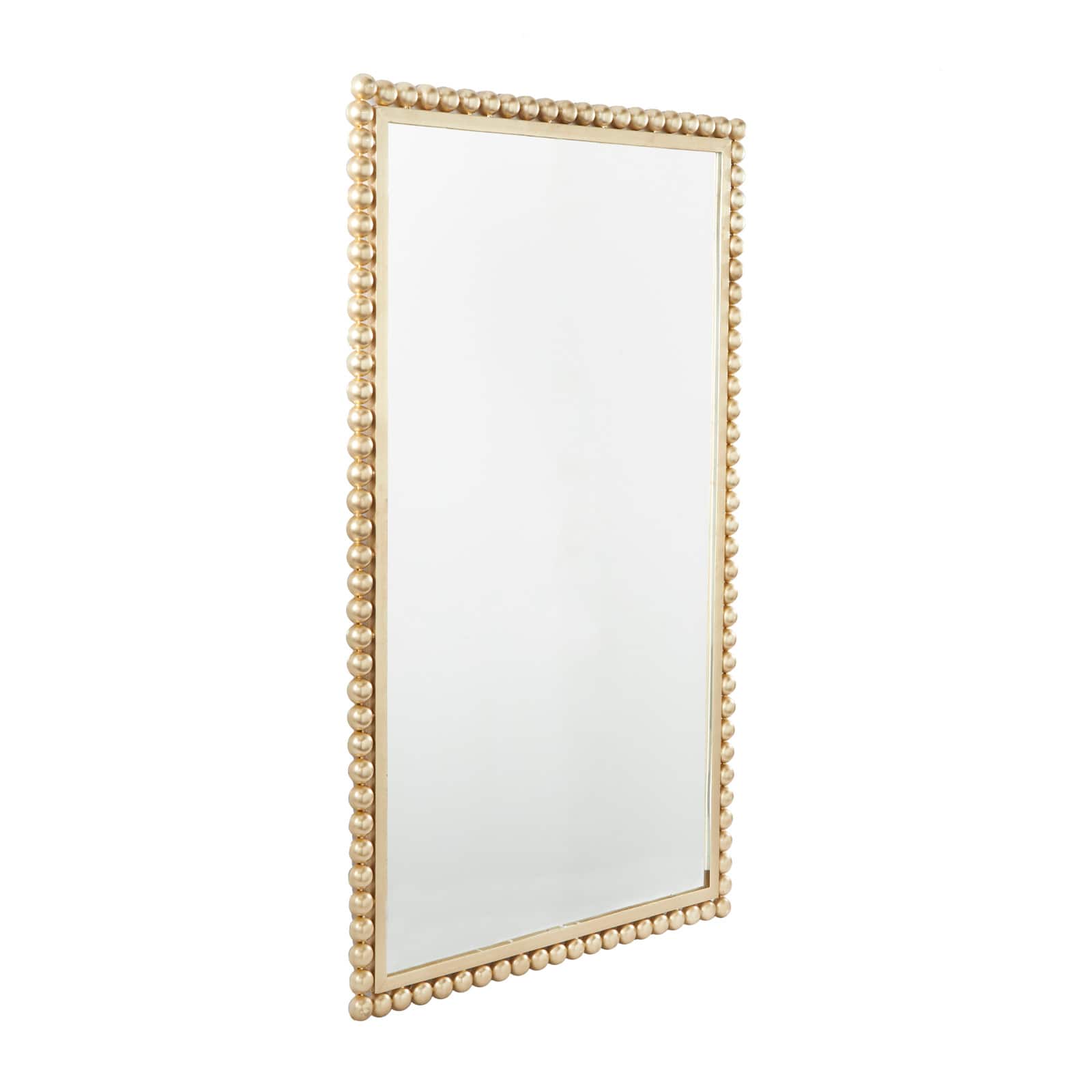 CosmoLiving by Cosmopolitan 40&#x22; Beaded Metal Wall Mirror