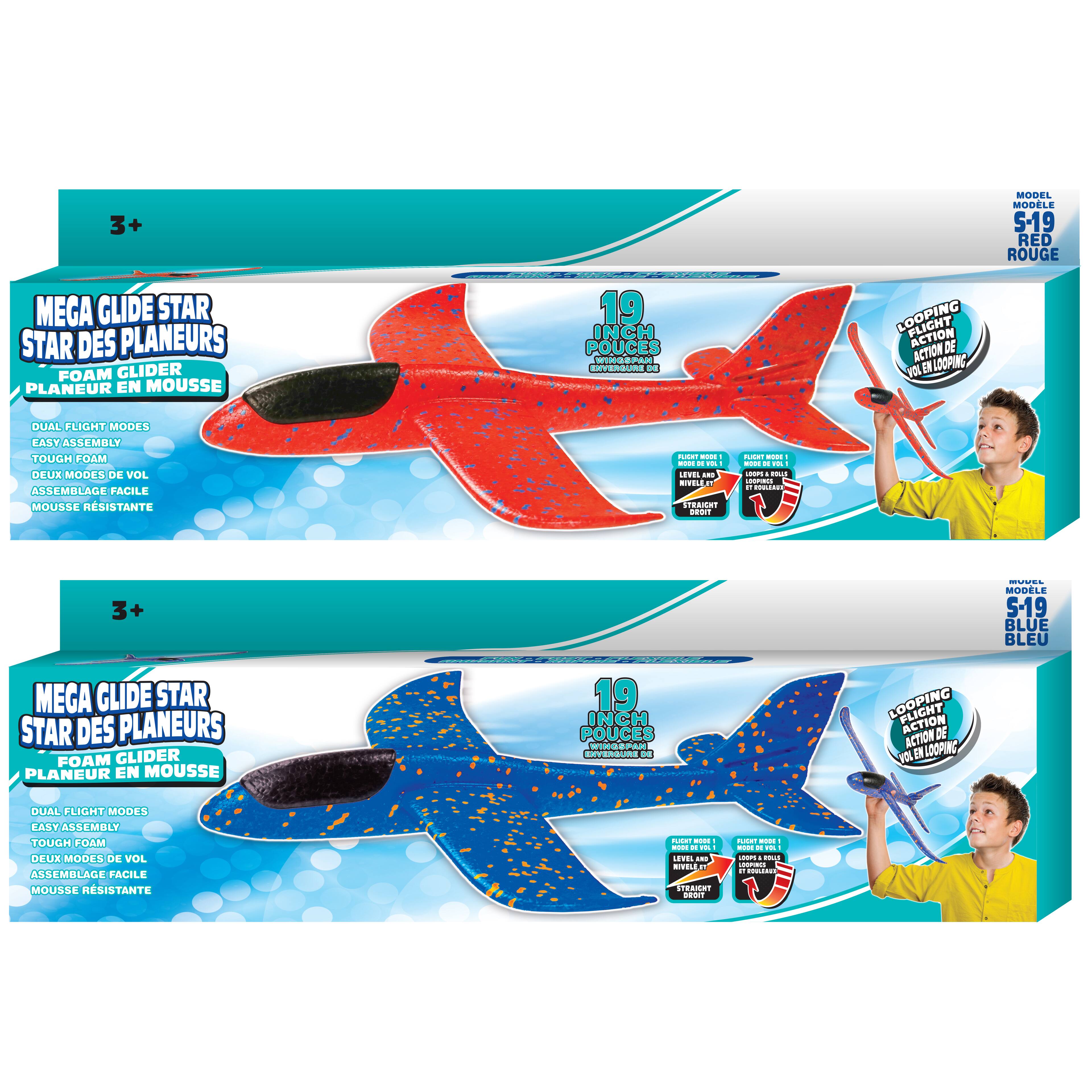 Assorted Mega Glide Star 19" Foam Glider, 1pc.