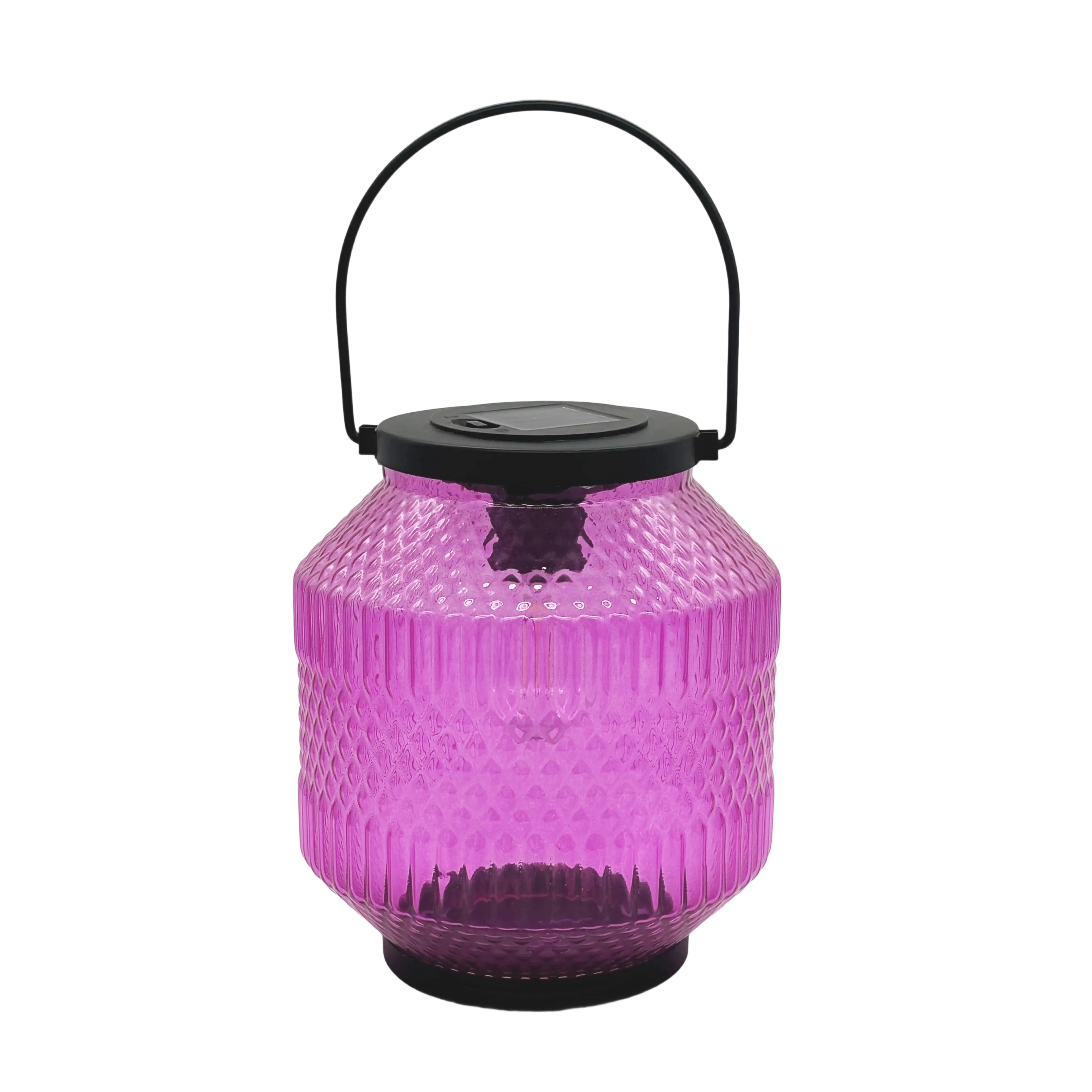 8.5&#x22; Solar Glass Lantern with Handle by Ashland&#xAE;