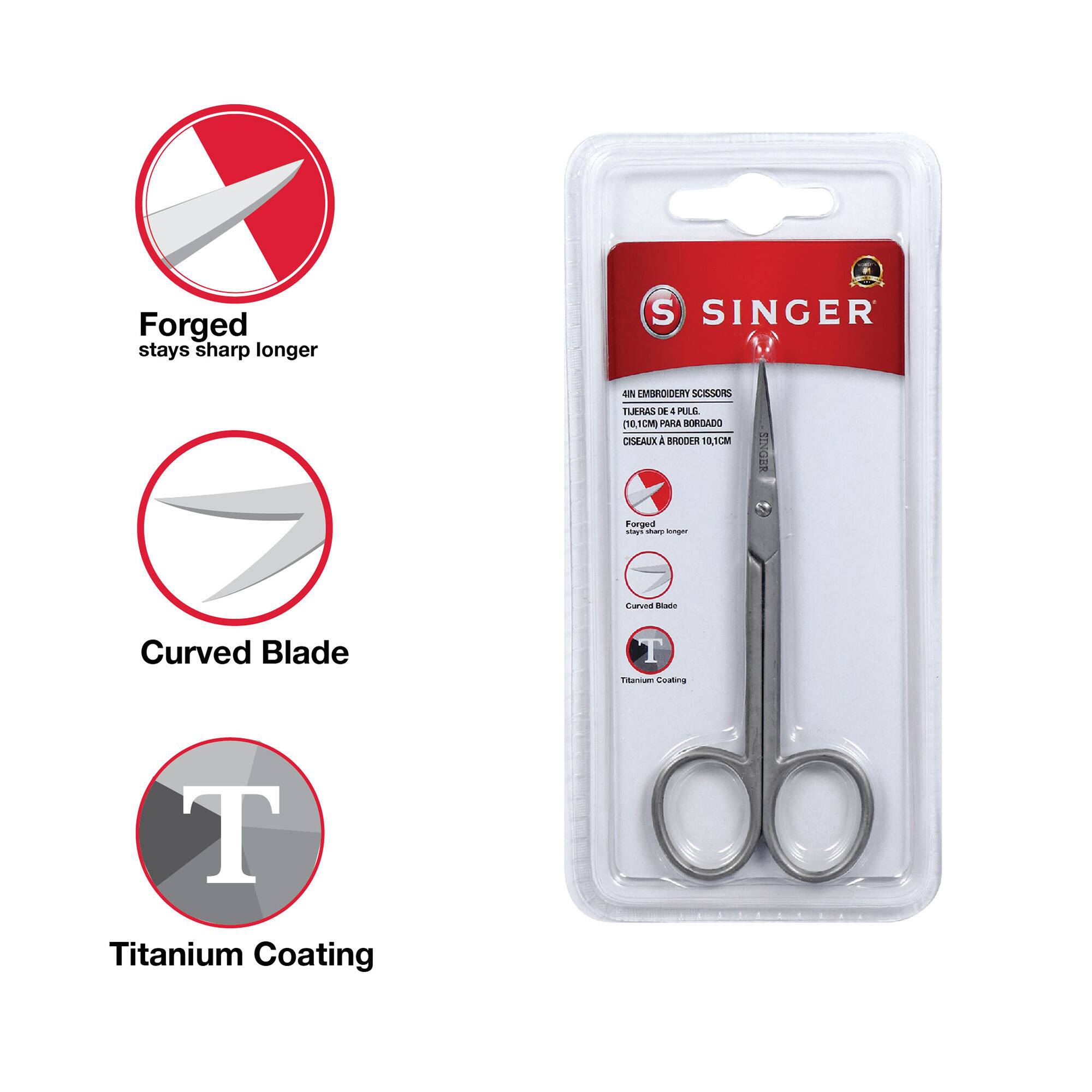 SINGER® 4'' Embroidery Scissors and Tweezer Bundle Michaels
