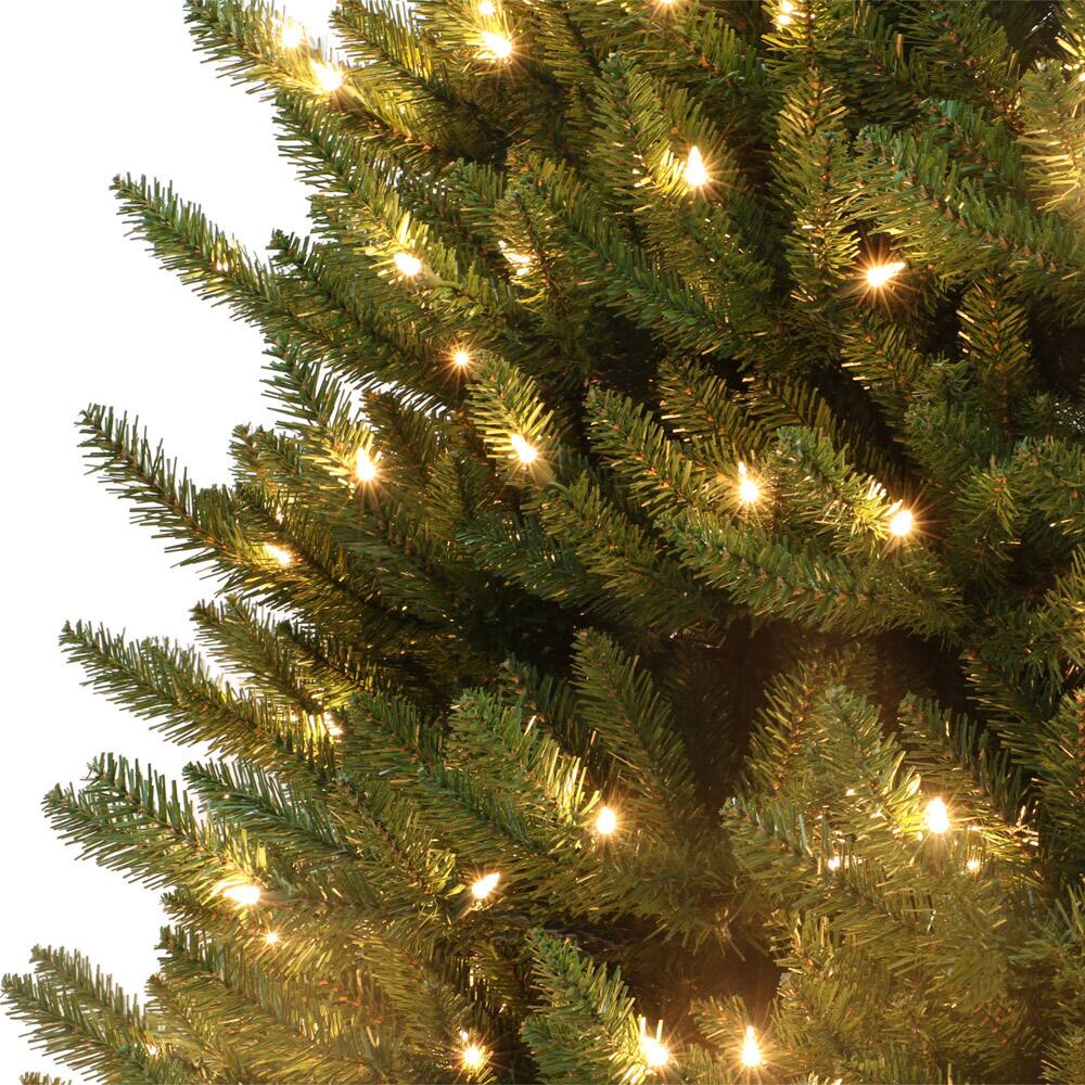 6 Pack: 4.5ft. Pre-Lit Canadian Balsam Fir Artificial Christmas Tree, Warm White LED Lights