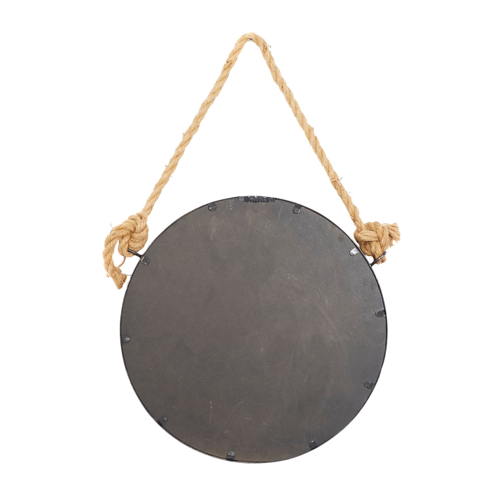 Brown Metal Industrial Hanging Wall Mirrors, 2ct.