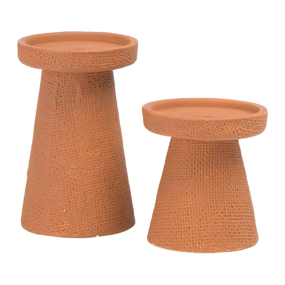 Hello Honey® Stoneware Pillar & Taper Candle Holders