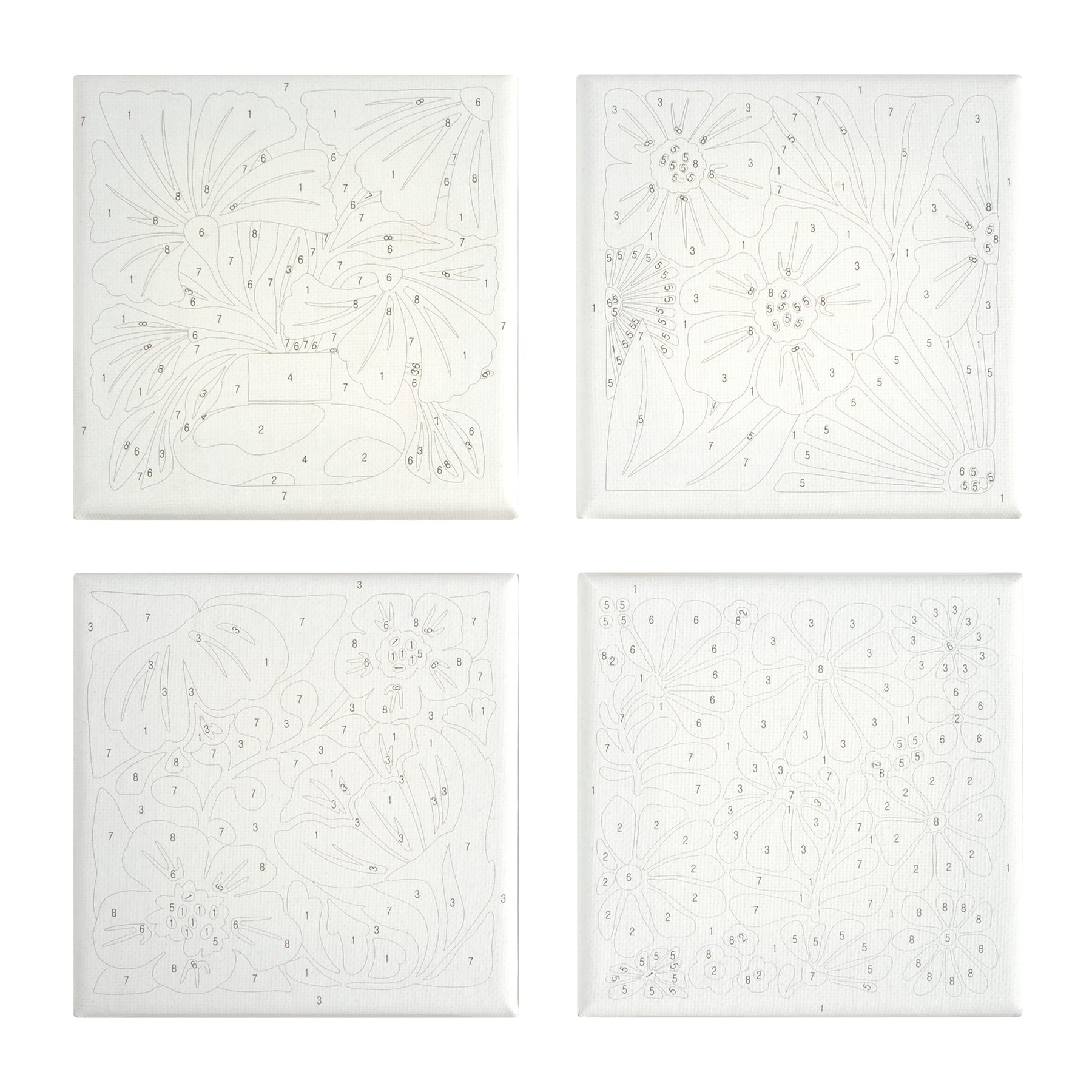 Vector Flowers Paint-by-Number Gallery Mini Kit by Artist's Loft®