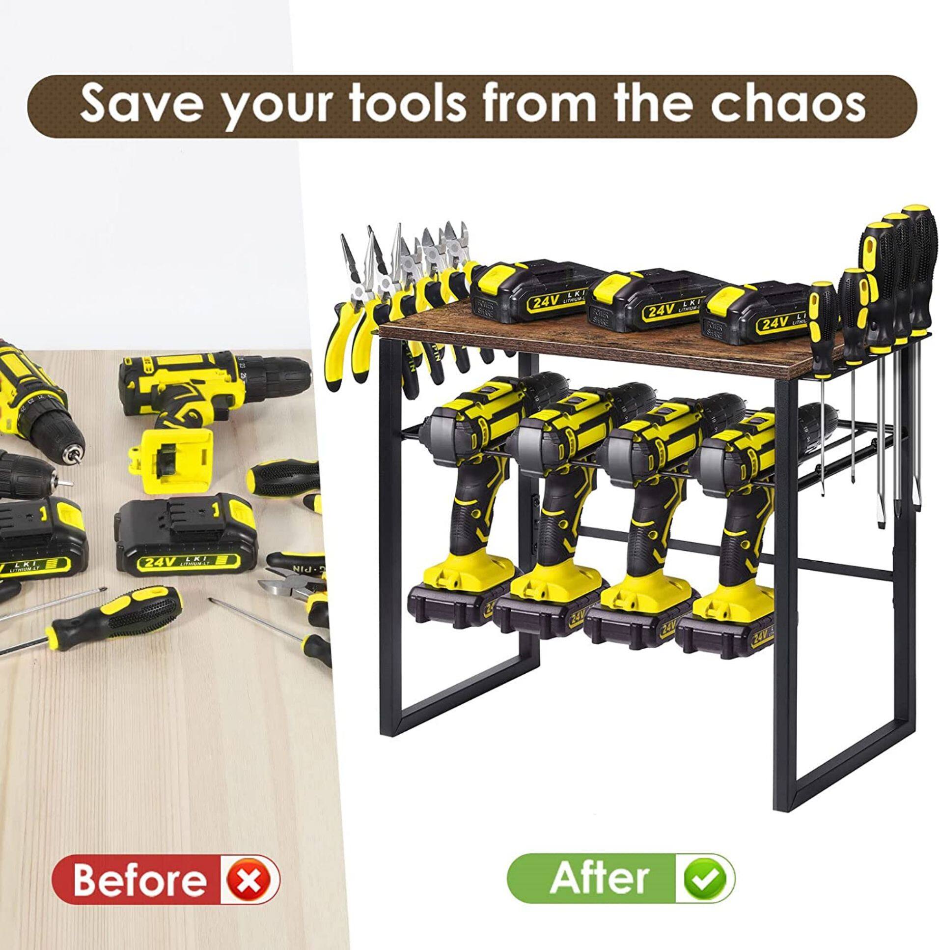 NEX™ 16.5" Power Tool Organizer Rack