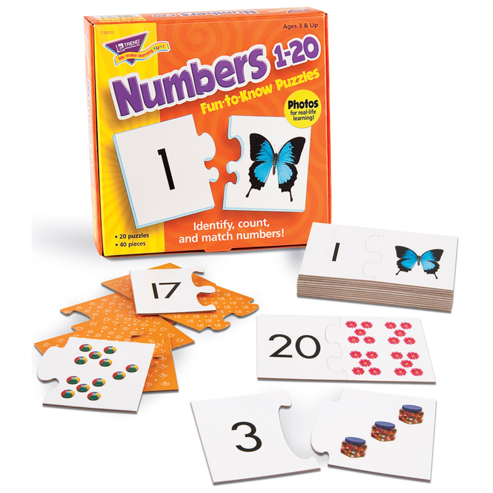 Trend Enterprises&#xAE; Numbers 1-20 Fun-to-Know Puzzles