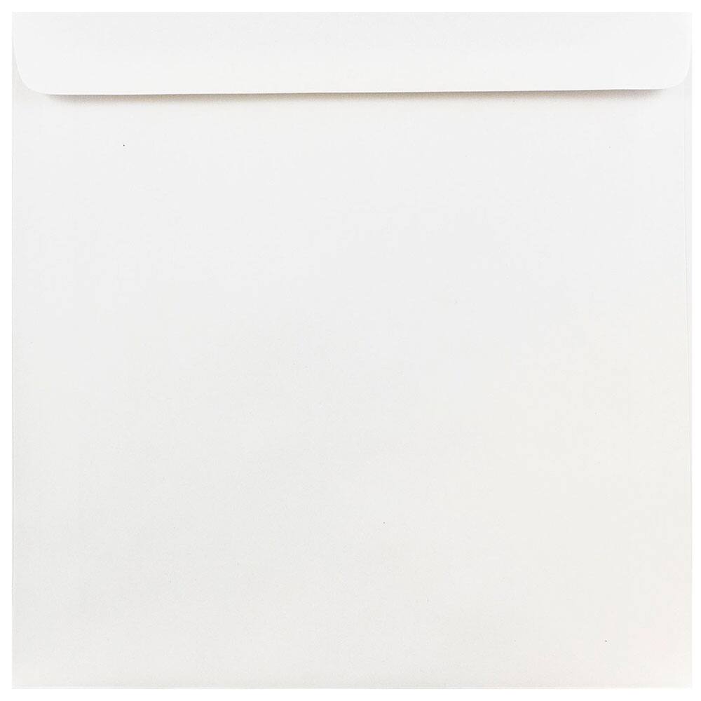 JAM Paper 9" x 9" White Square Invitation Envelopes