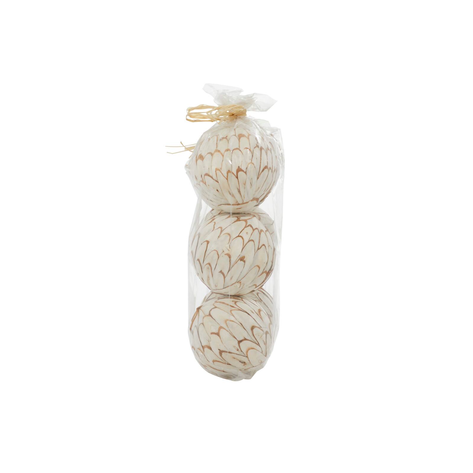 4&#x22; Natural Dried Floral Sola Ball Vase Filler Set