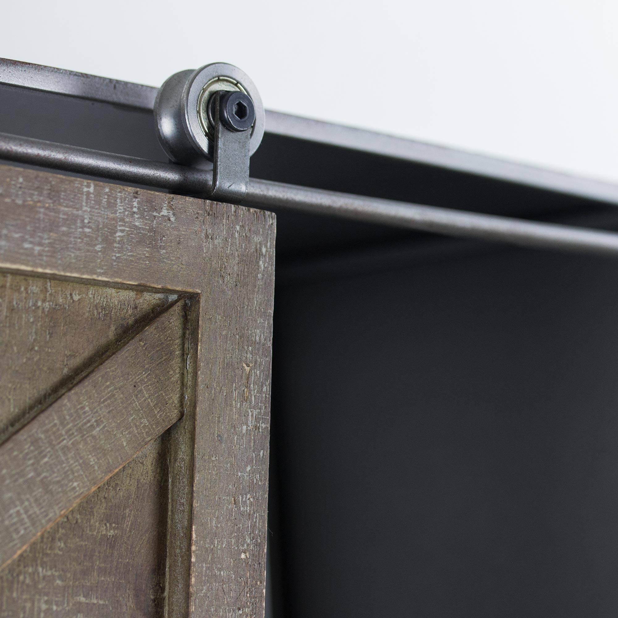 Rustic Sliding Barn Door Coat &#x26; Towel Rack