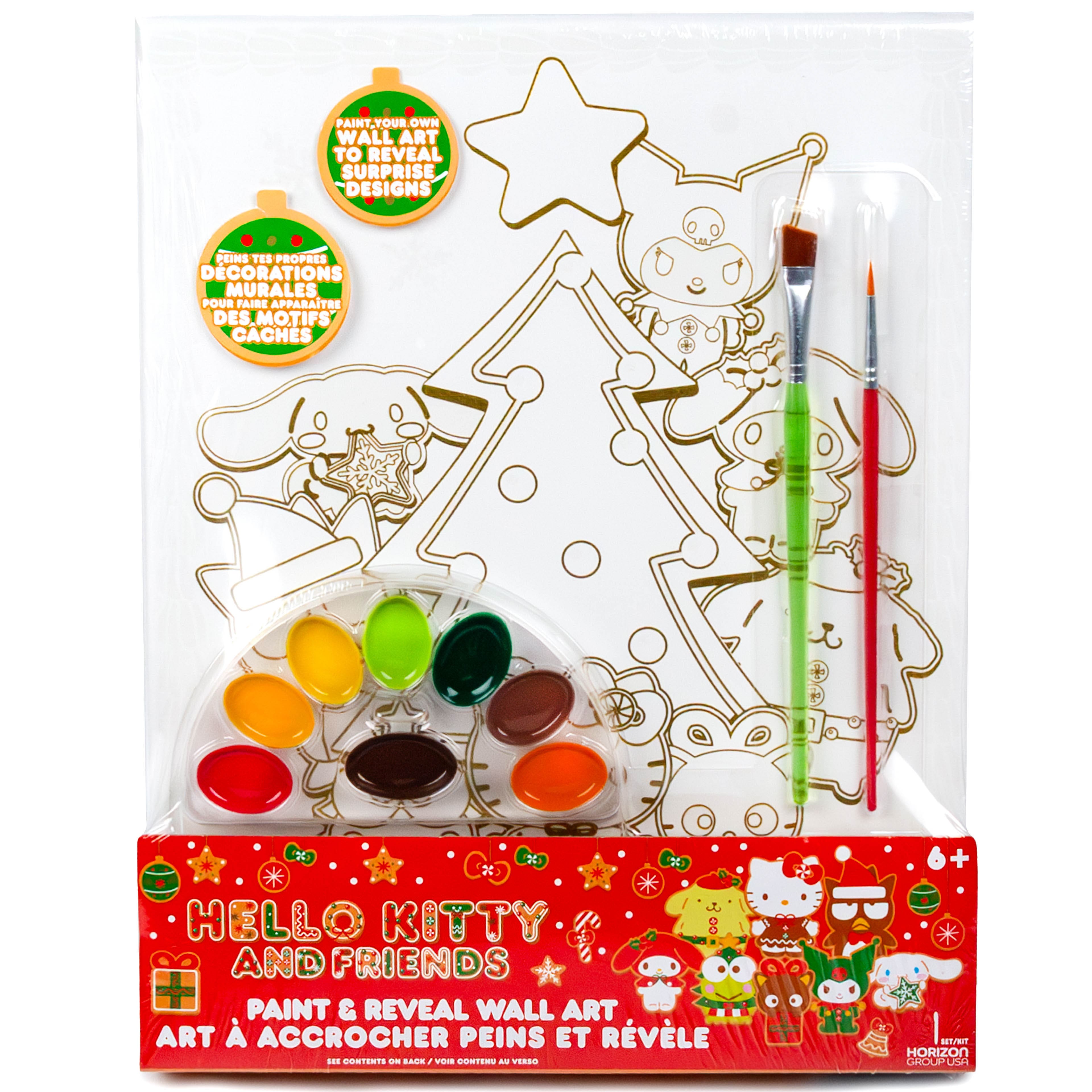 Hello Kitty&#xAE; &#x26; Friends Paint &#x26; Reveal Holiday Wall Art