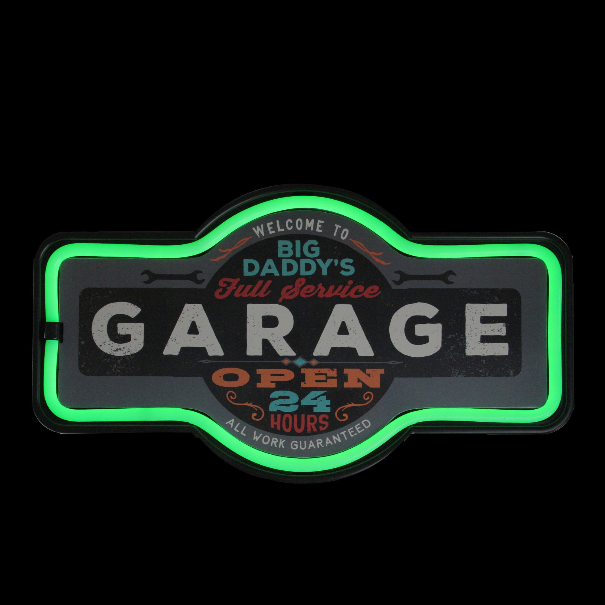 17&#x22; Neon Style LED Daddy&#x27;s Garage Wall Sign