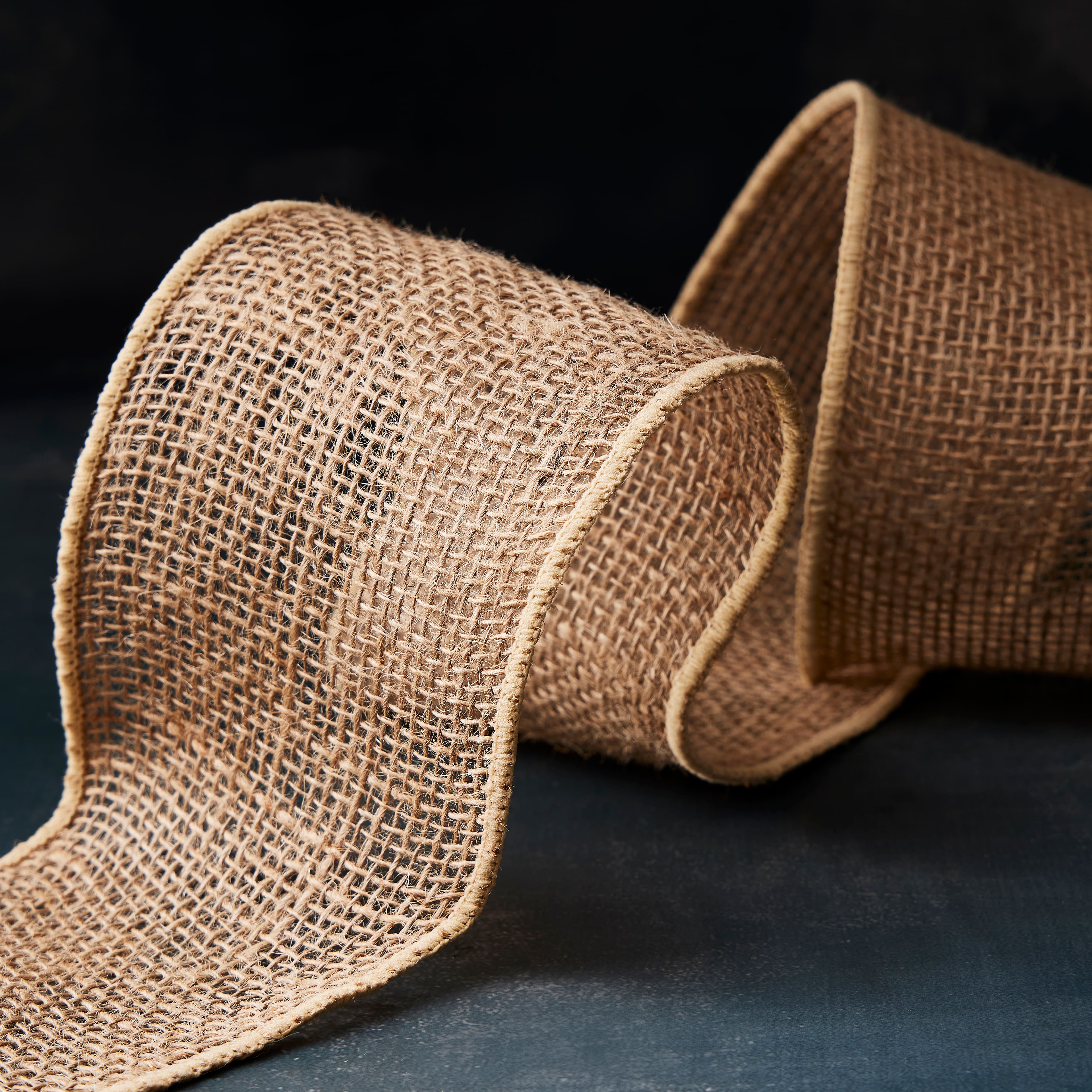 4" x 7yd. Burlap Wired Ribbon by Celebrate It® Occasions™