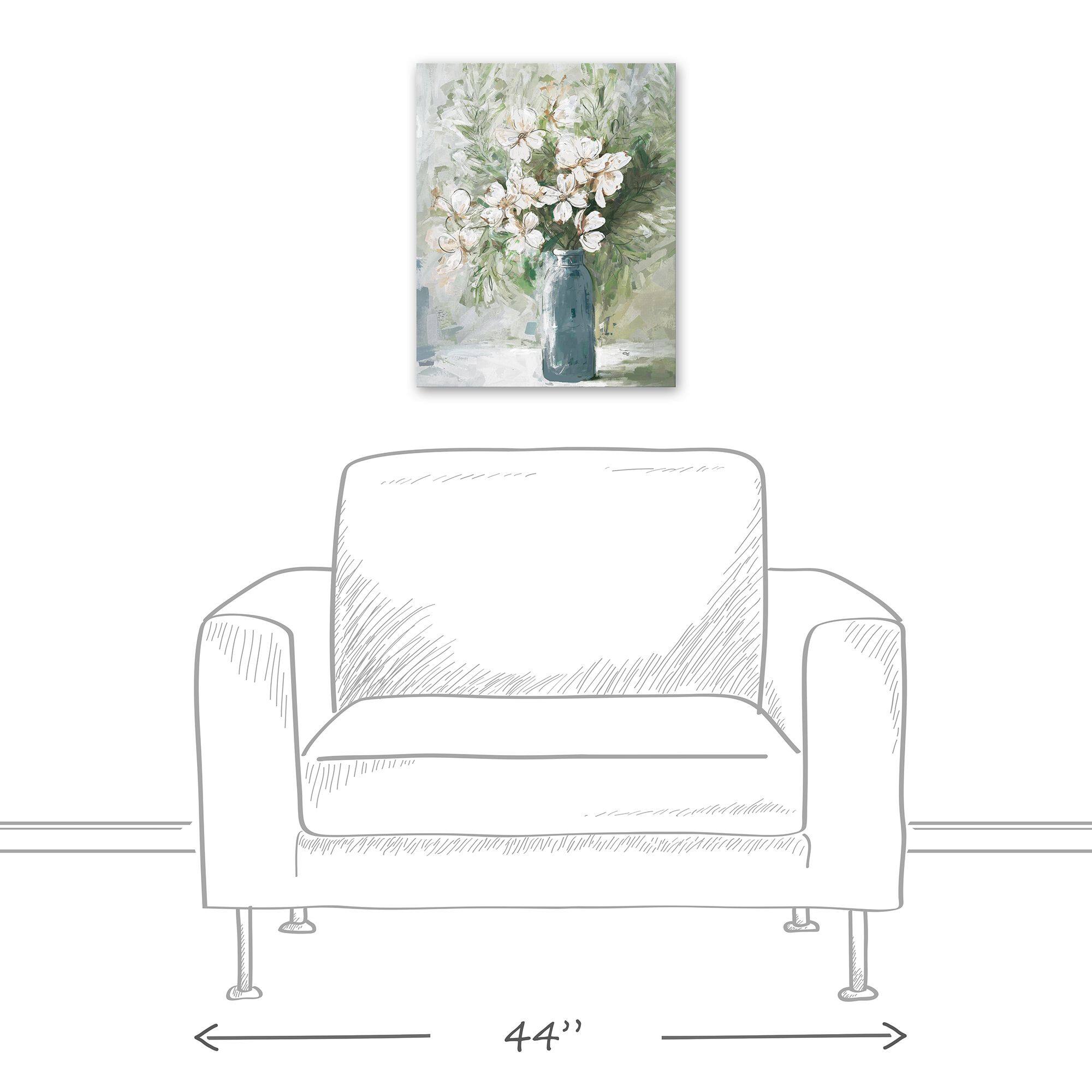 Blue Vase Dogwoods 16" x 20" Canvas Wall Art