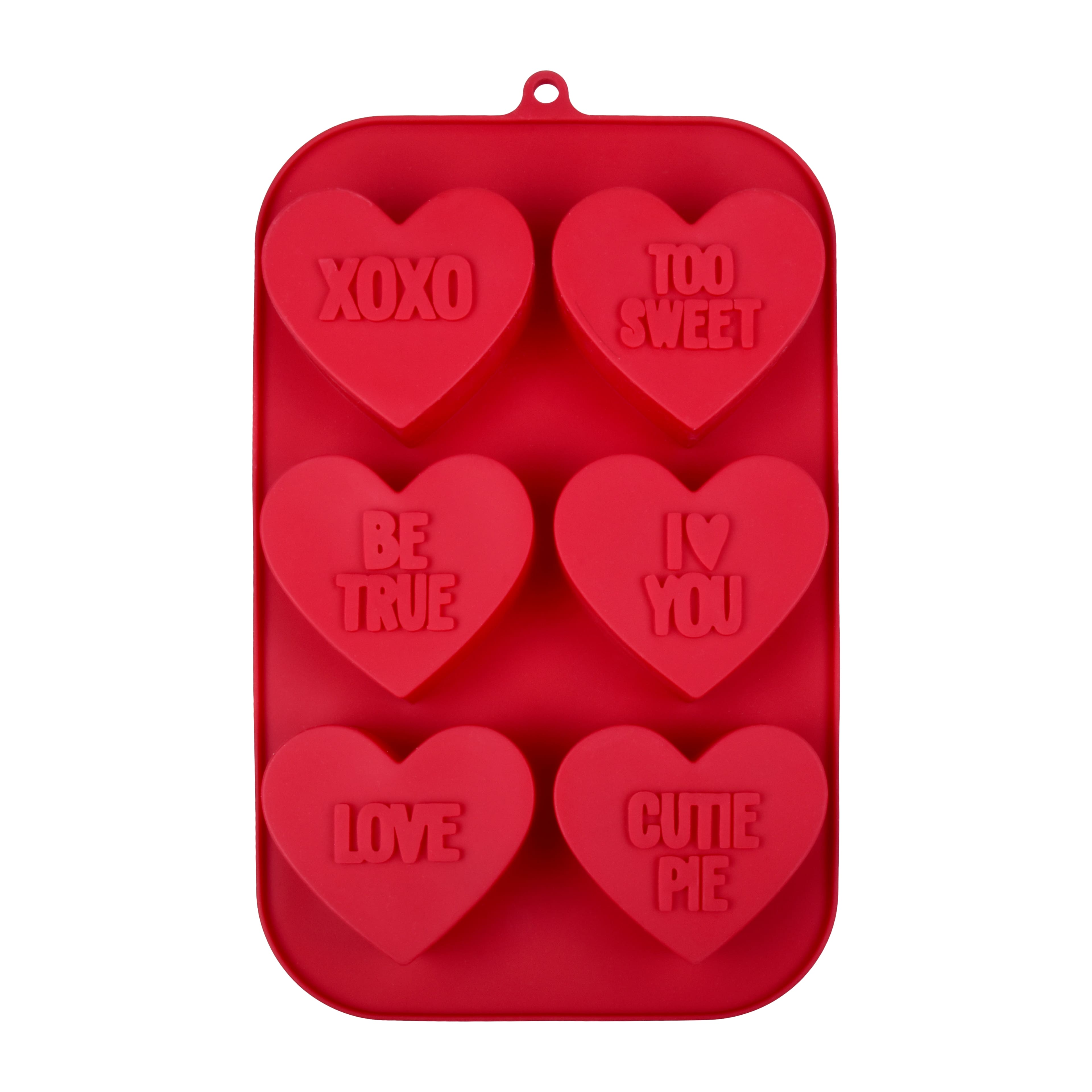 Way to Celebrate Heart Silicone Mold, Red, Baking, Non-Stick, 1 Piece 