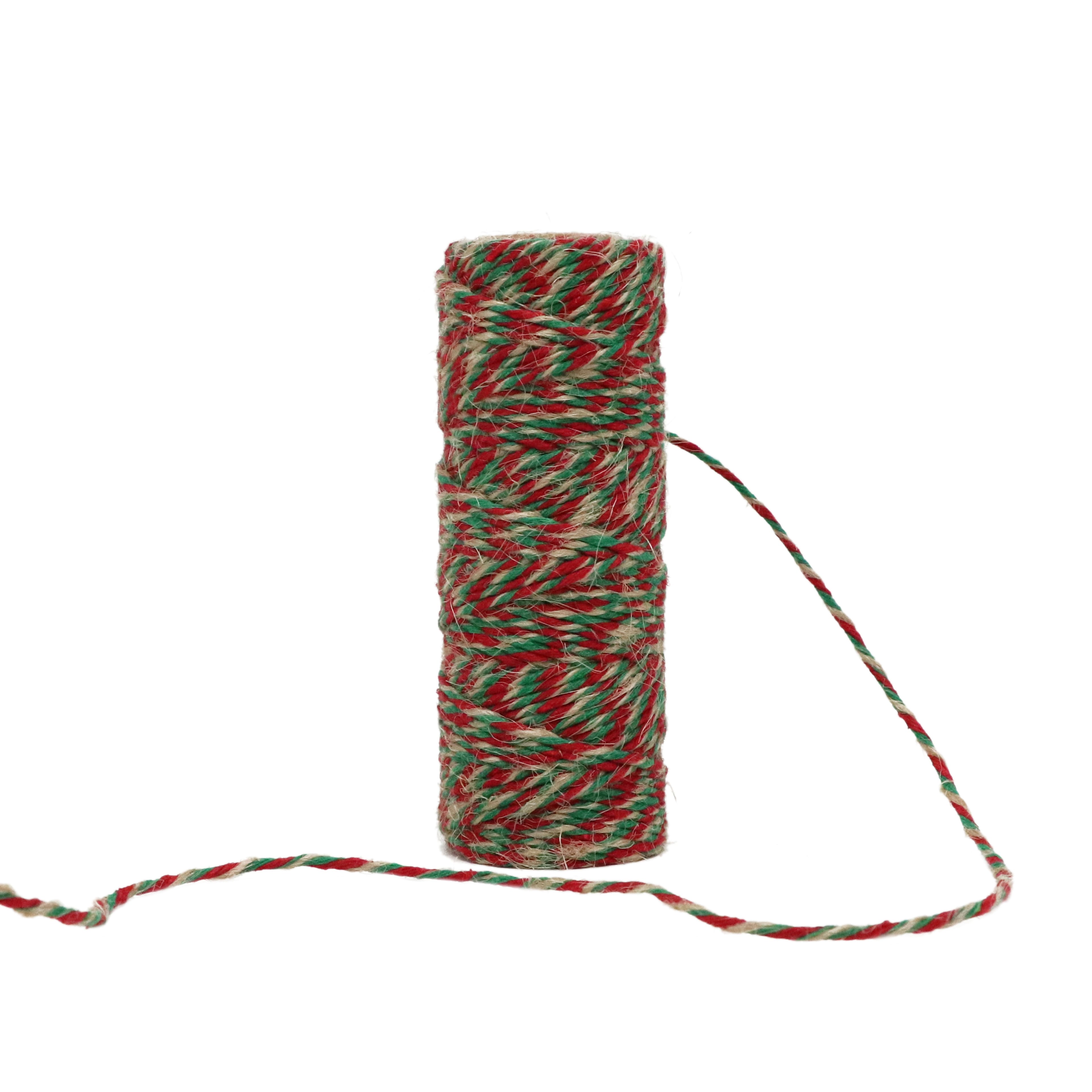 37yd. Red &#x26; Green Jute Twine by Recollections&#x2122;