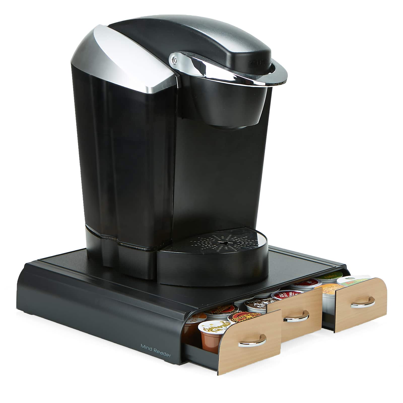 Mind Reader Brown 36 Capacity Single Serve Coffee Pod Holder Drawer