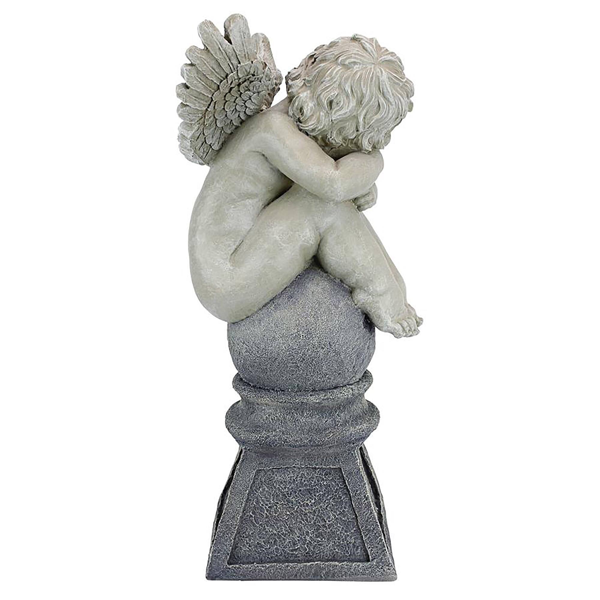 Design Toscano 22" Balancing a Dream Cherub Garden Statue