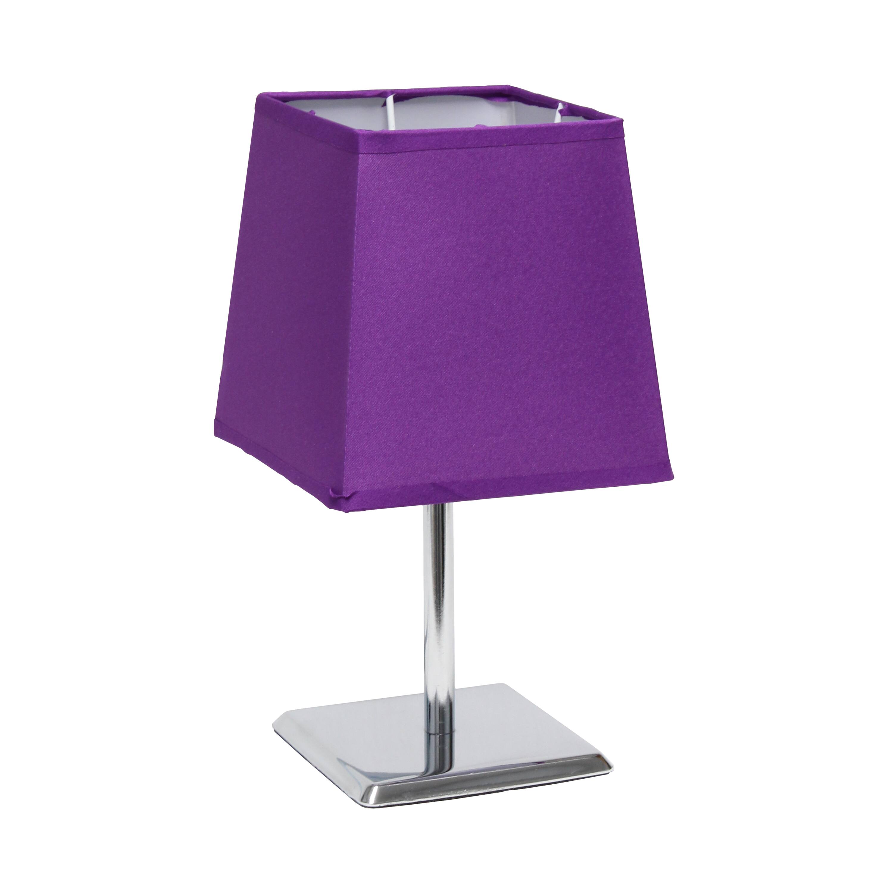 Simple Designs™ 9.5" Mini Chrome Table Lamp with Squared Empire Shade