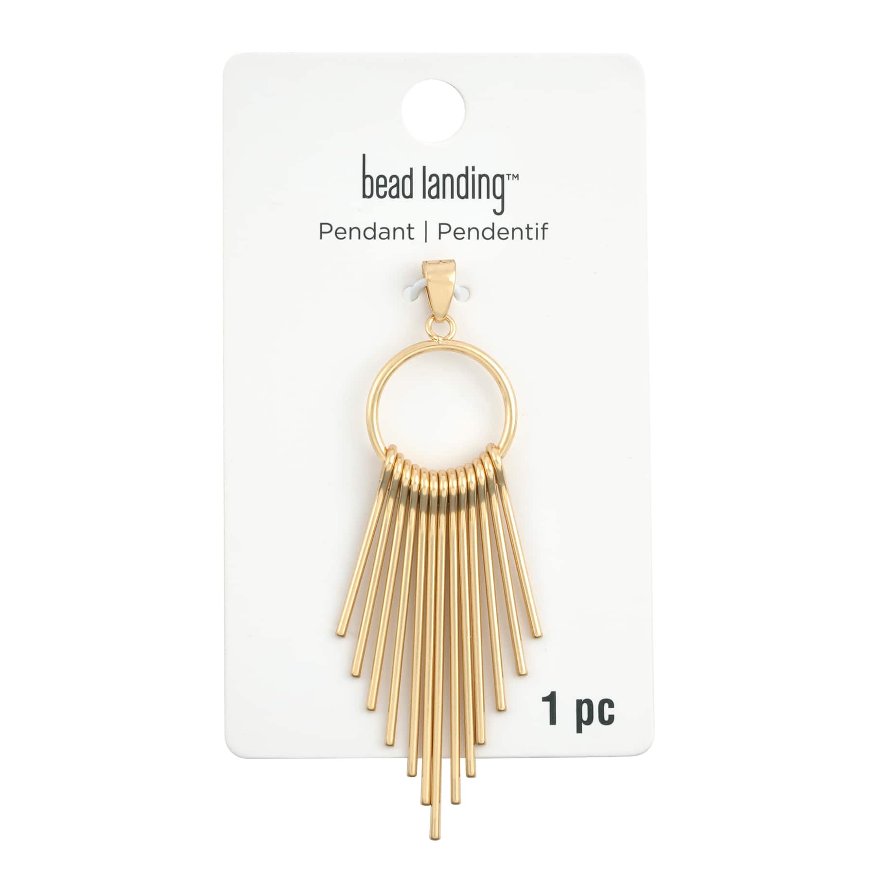 Gold Metal Tassel Pendant by Bead Landing™