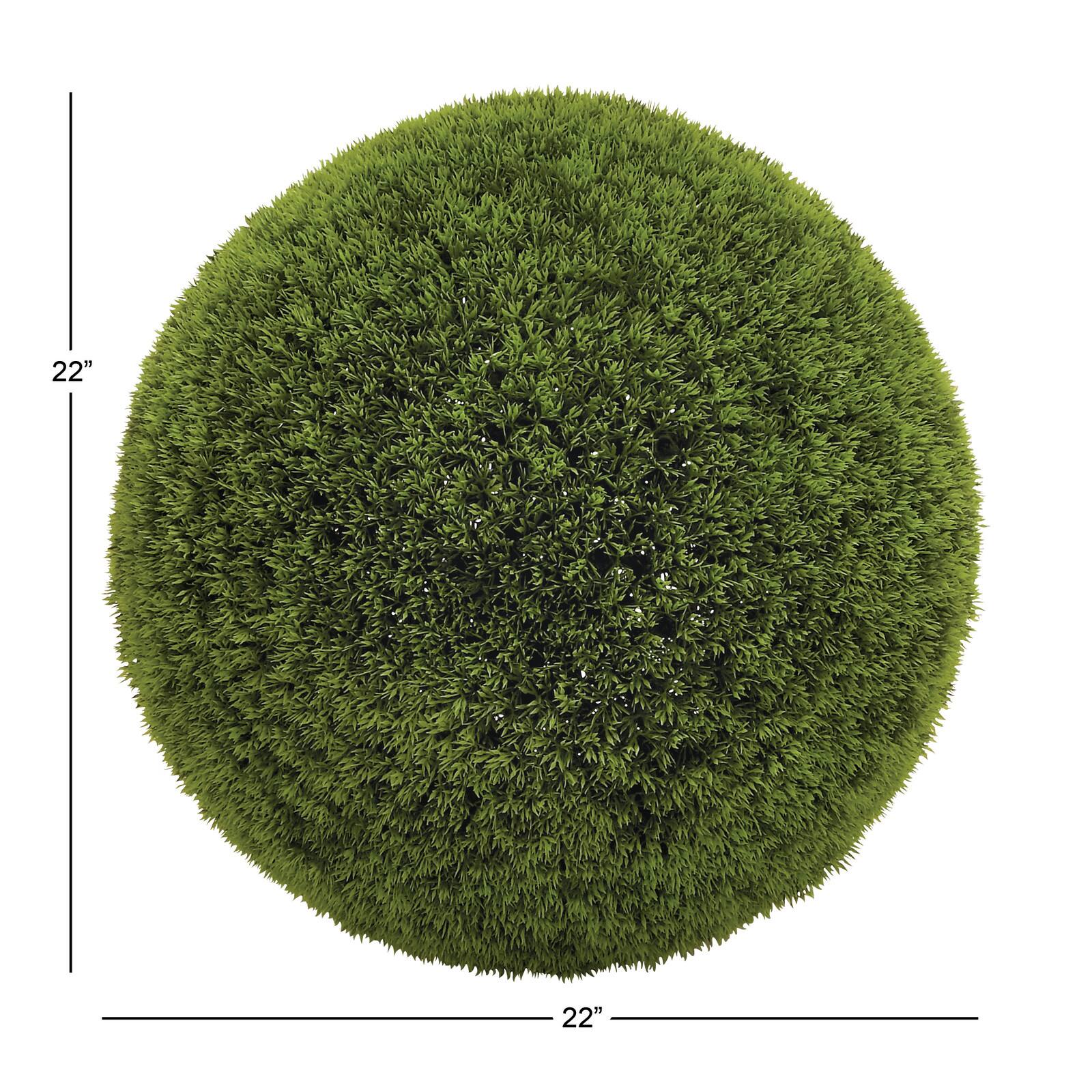 22&#x22; Green Vinyl Contemporary Style Artificial Foliage