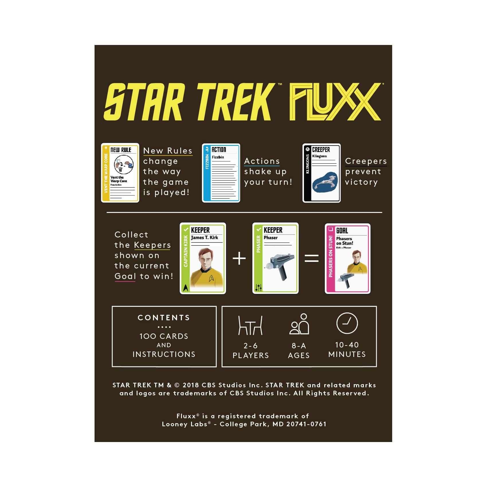 star trek fluxx card game