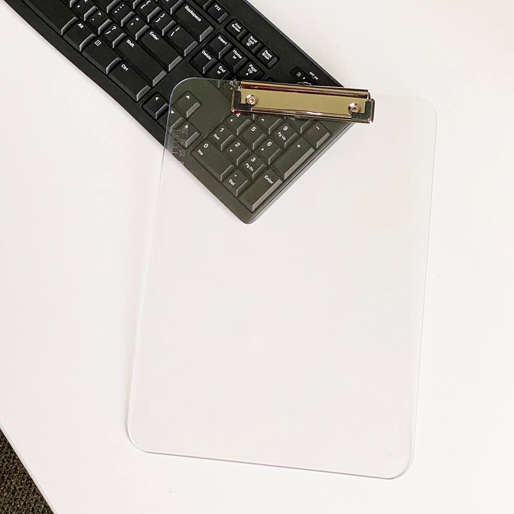 JAM Paper Letter Size Plastic Clipboards, 12ct.