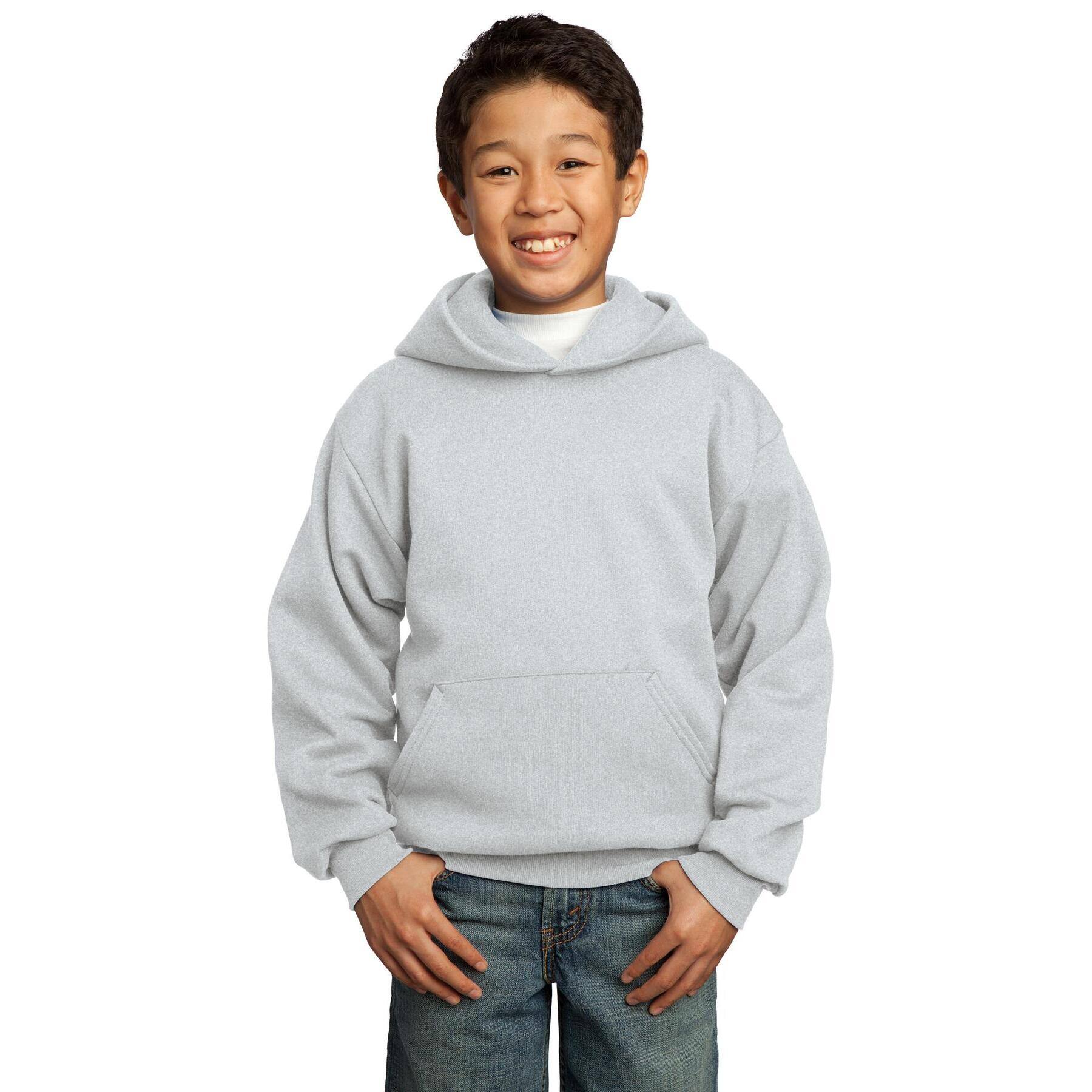 Port & Company® Neutrals Youth Core Fleece Pullover Hooded Sweatshirt