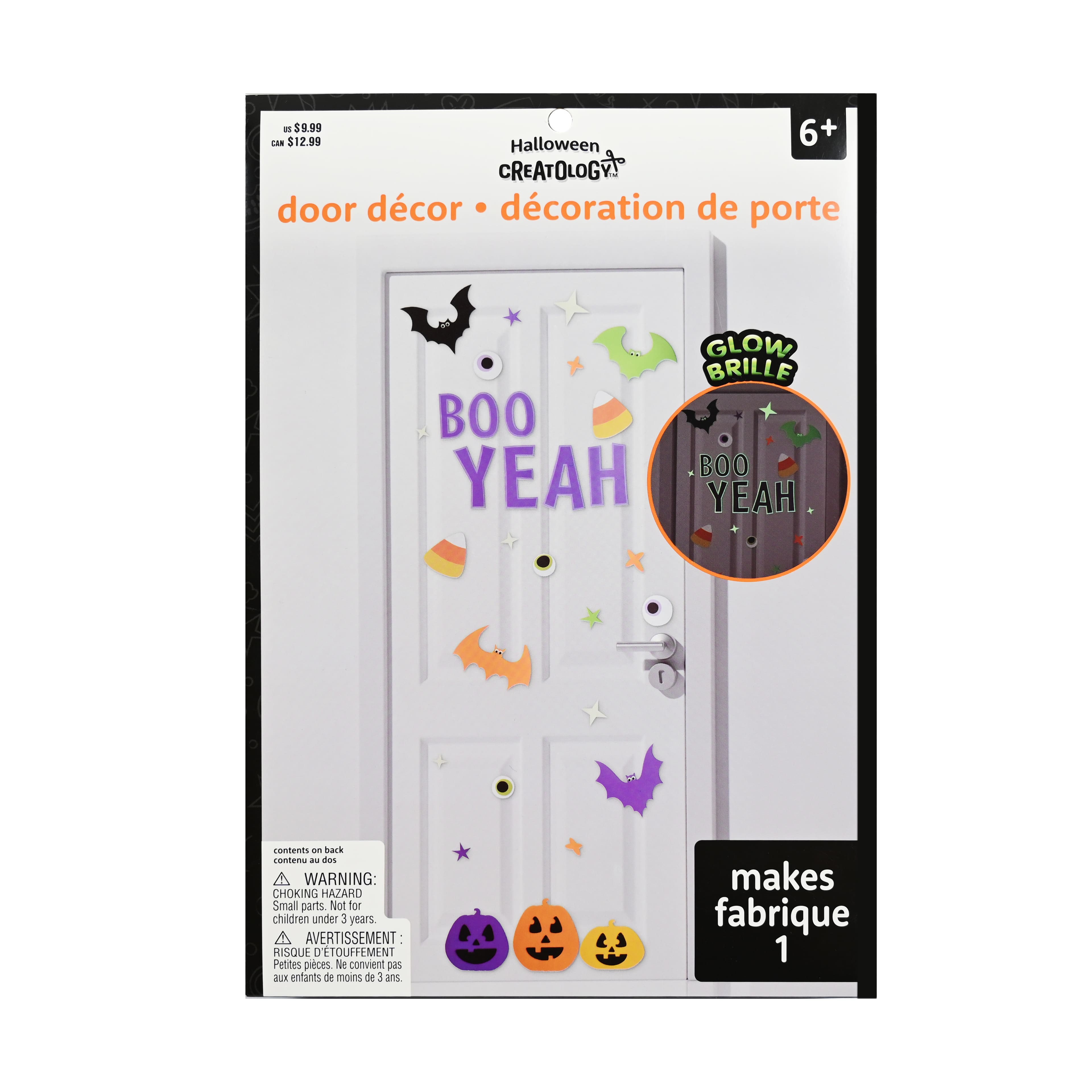 Boo Yeah Glow-in-the-Dark Door D&#xE9;cor by Creatology&#x2122;