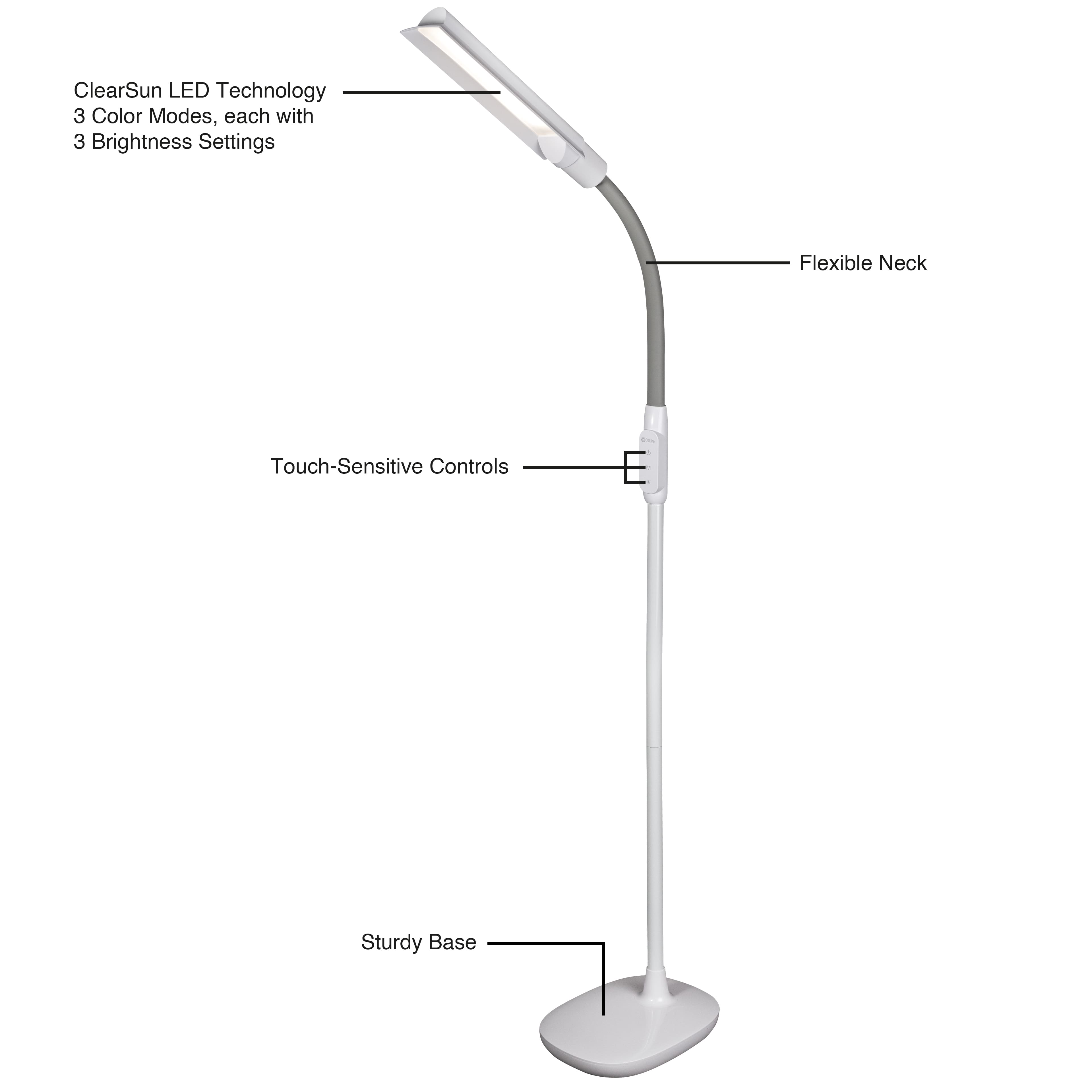 OttLite&#xAE; Wingshade LED Floor Lamp