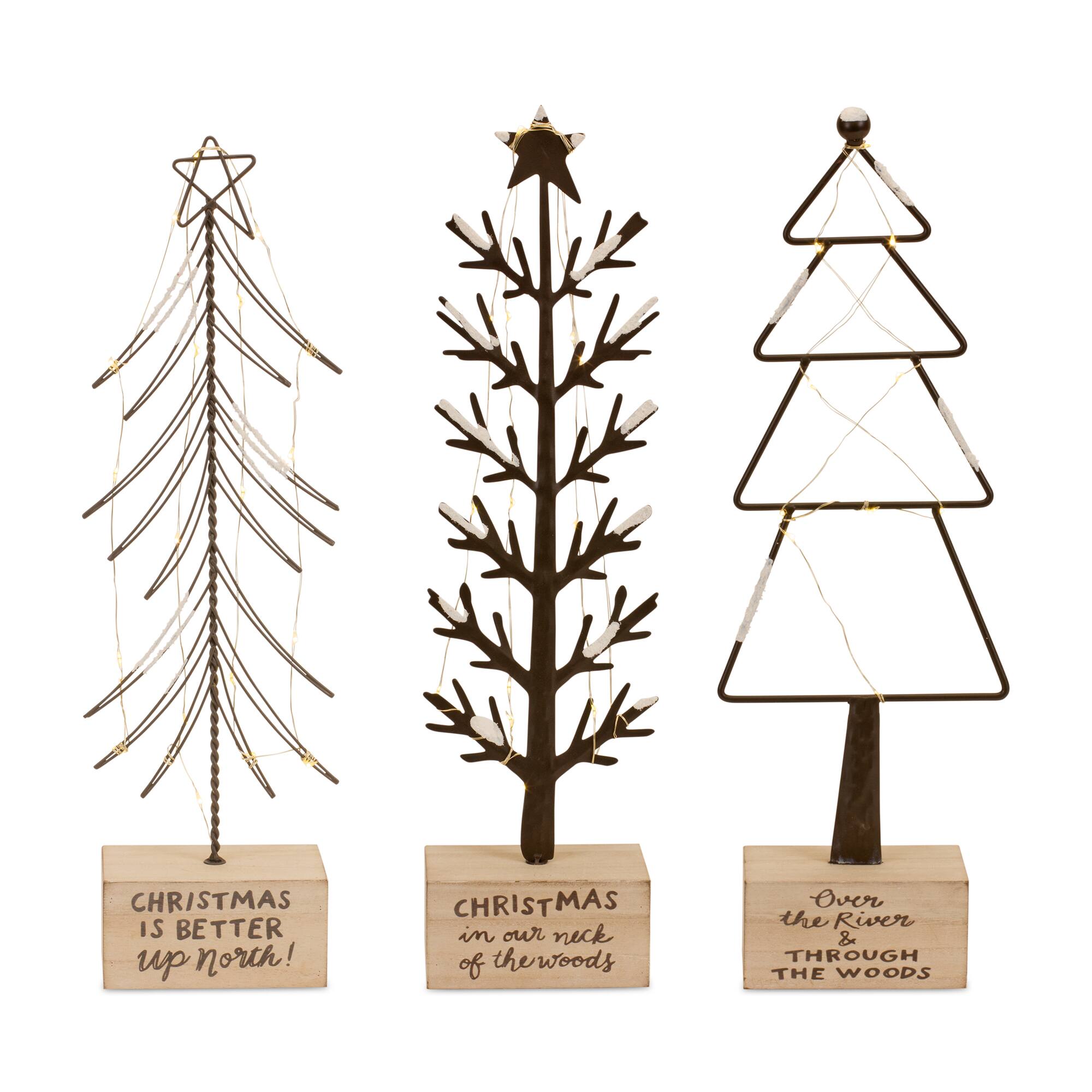 Midwest Sentiment LED Christmas Tree Set Michaels