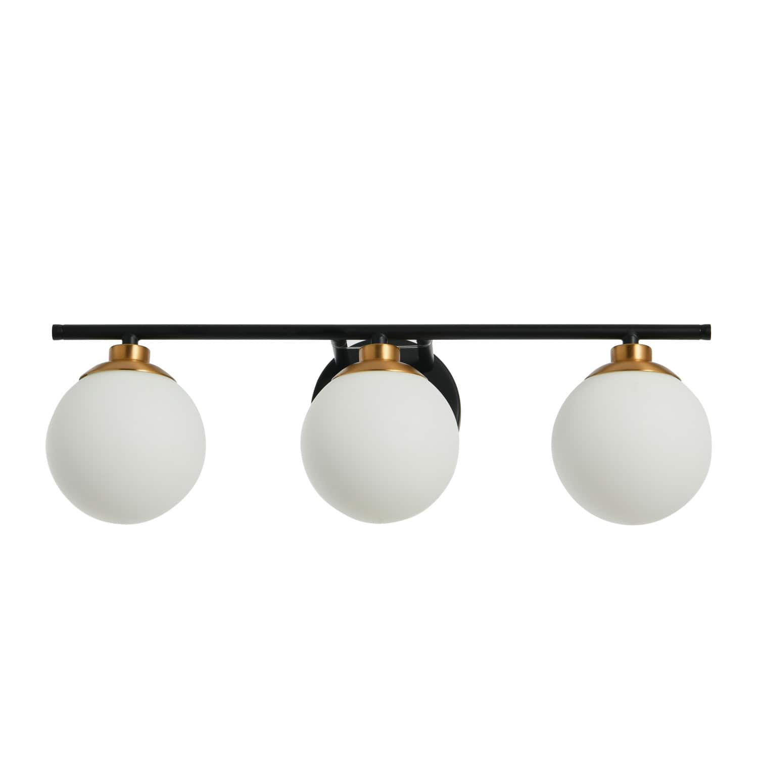 Robert Stevenson Lighting Lorne Metal & Frosted Glass 3-Light Vanity