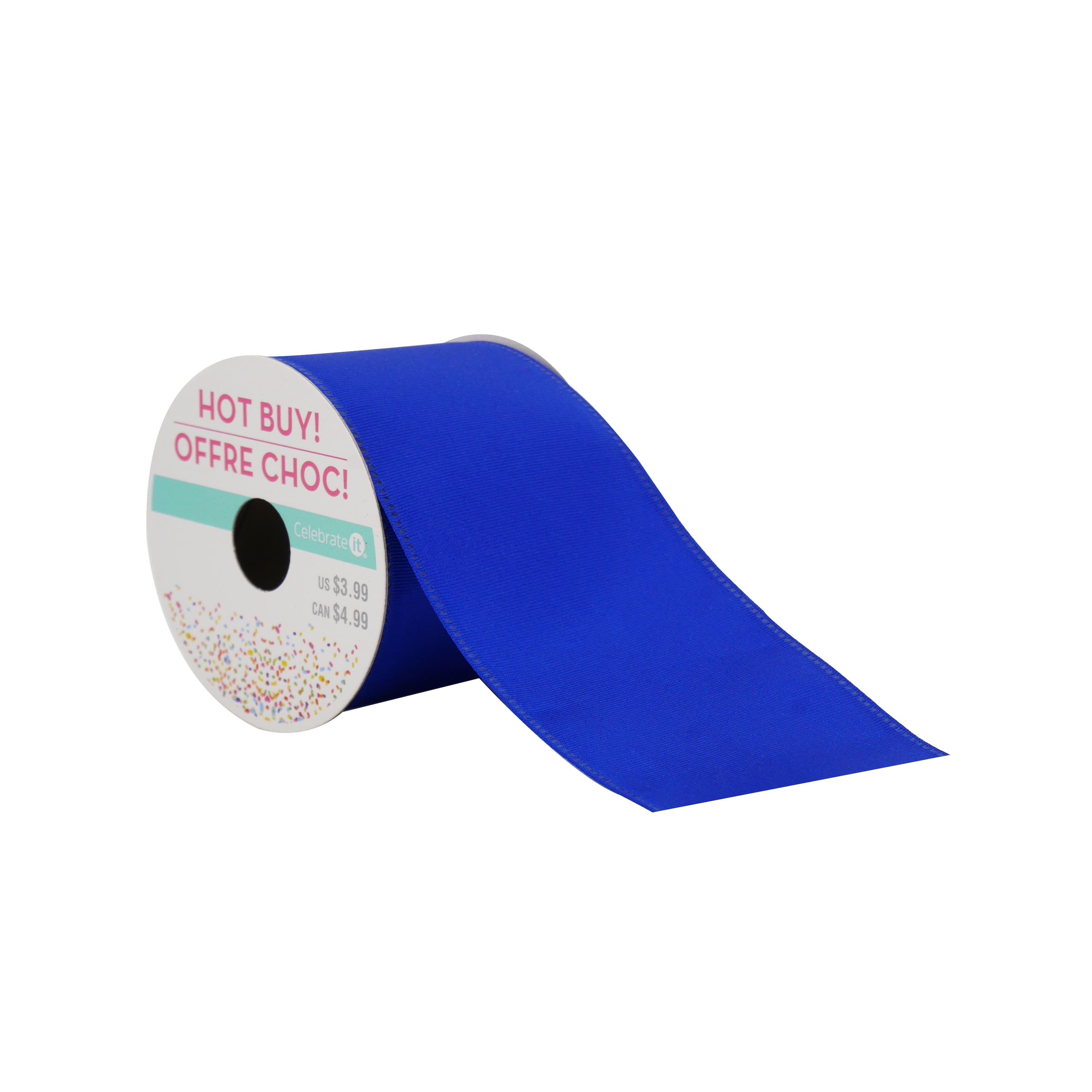 2.5&#x22; x 3yd. Wired Grosgrain Ribbon by Celebrate It&#xAE; Hot Buy!