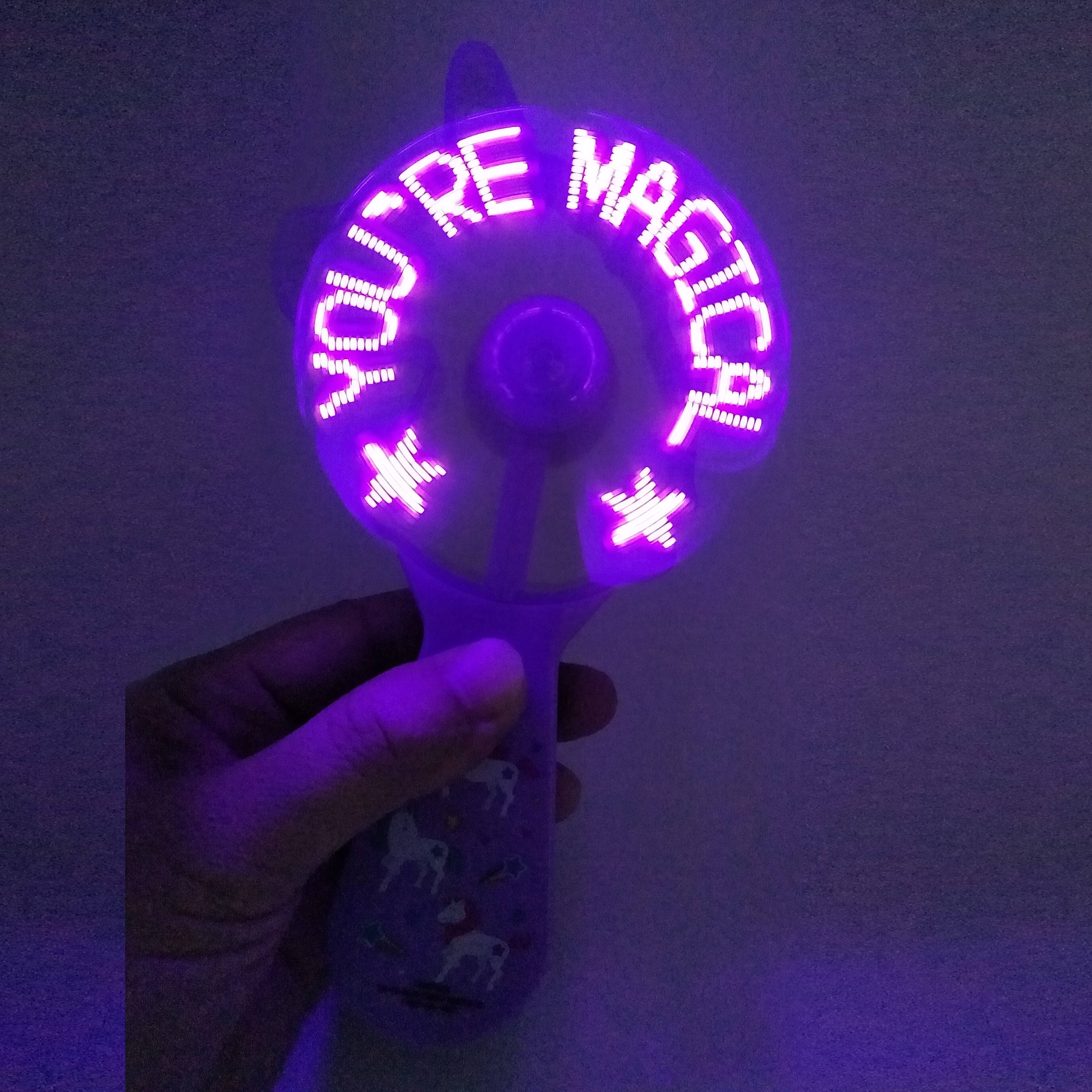 Purple Unicorn Light Up Fan by Creatology&#x2122; Fab Finds
