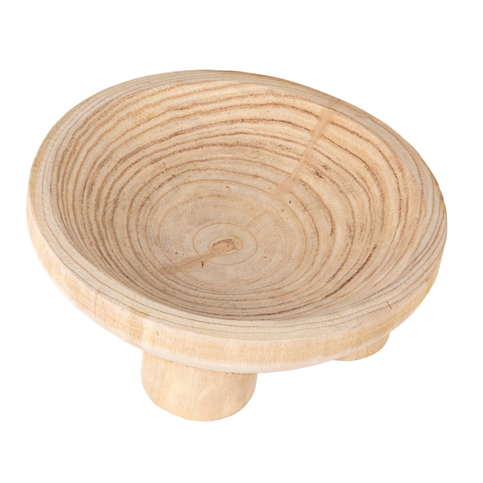 Hello Honey® 11.5" Natural Elegance Paulownia Wood Bowl