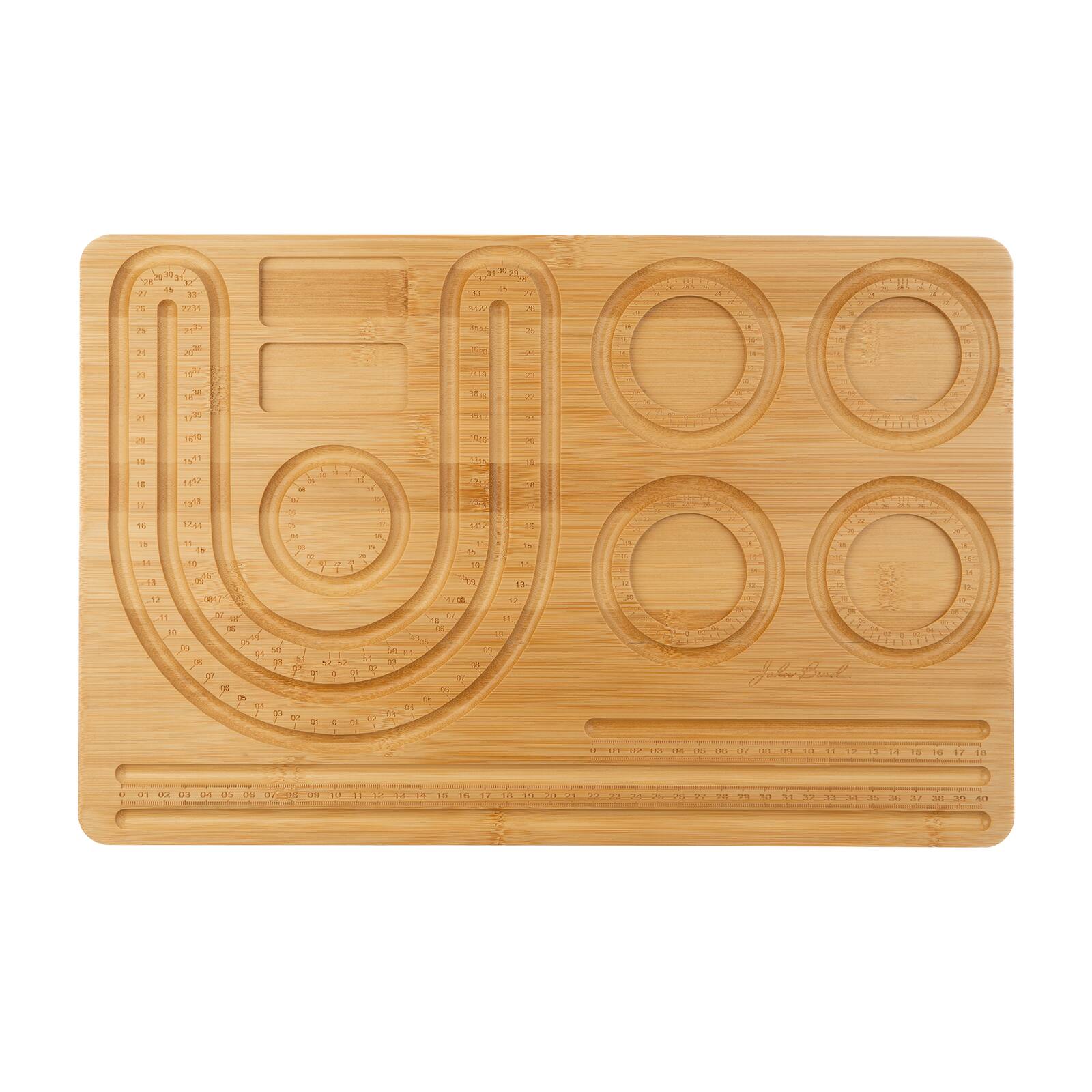 John Bead 17" x 11" Wood Combo Beading Board