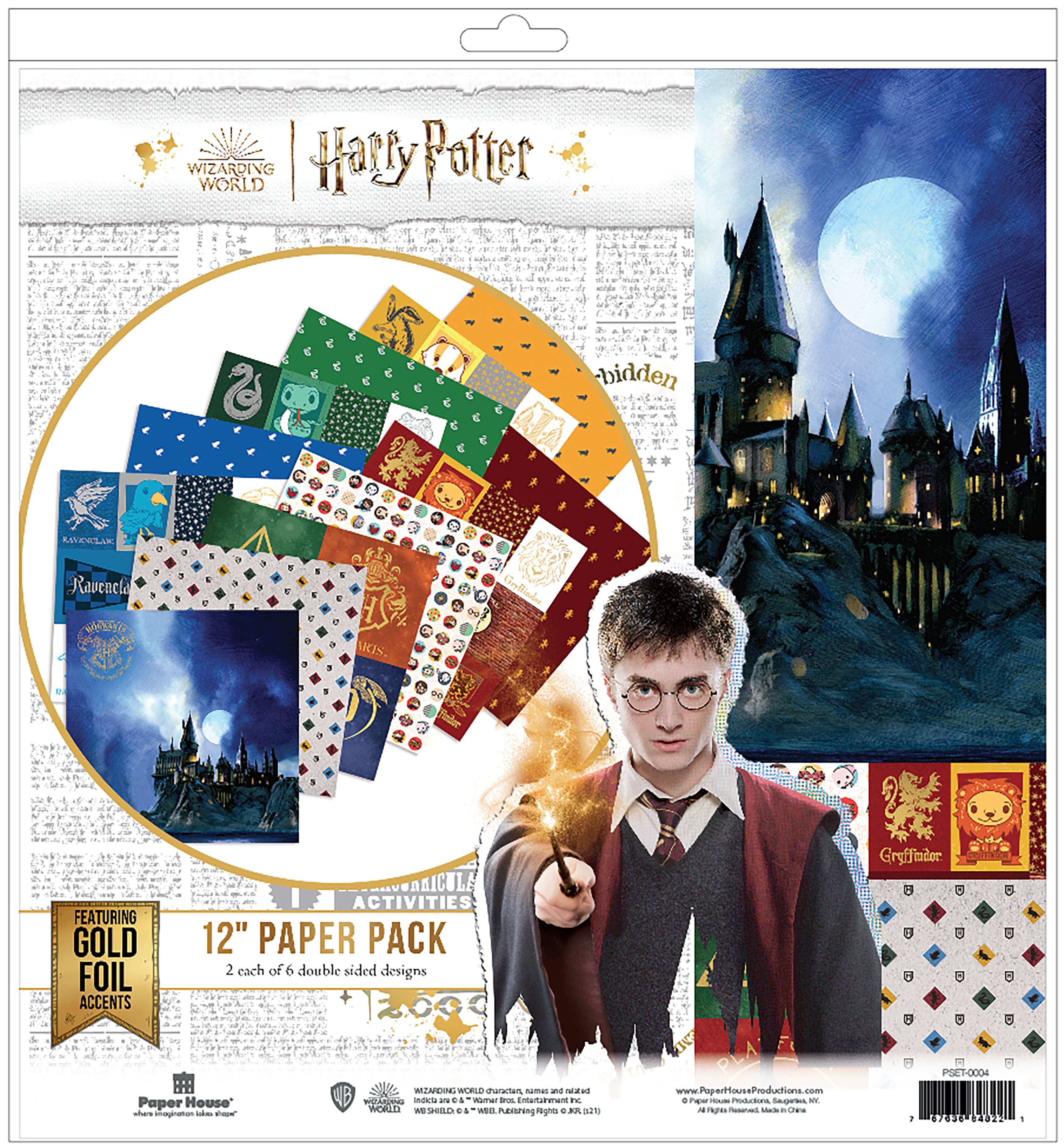 Harry Potter Double-Sided Paper 12x12 Gryffindor House Tag