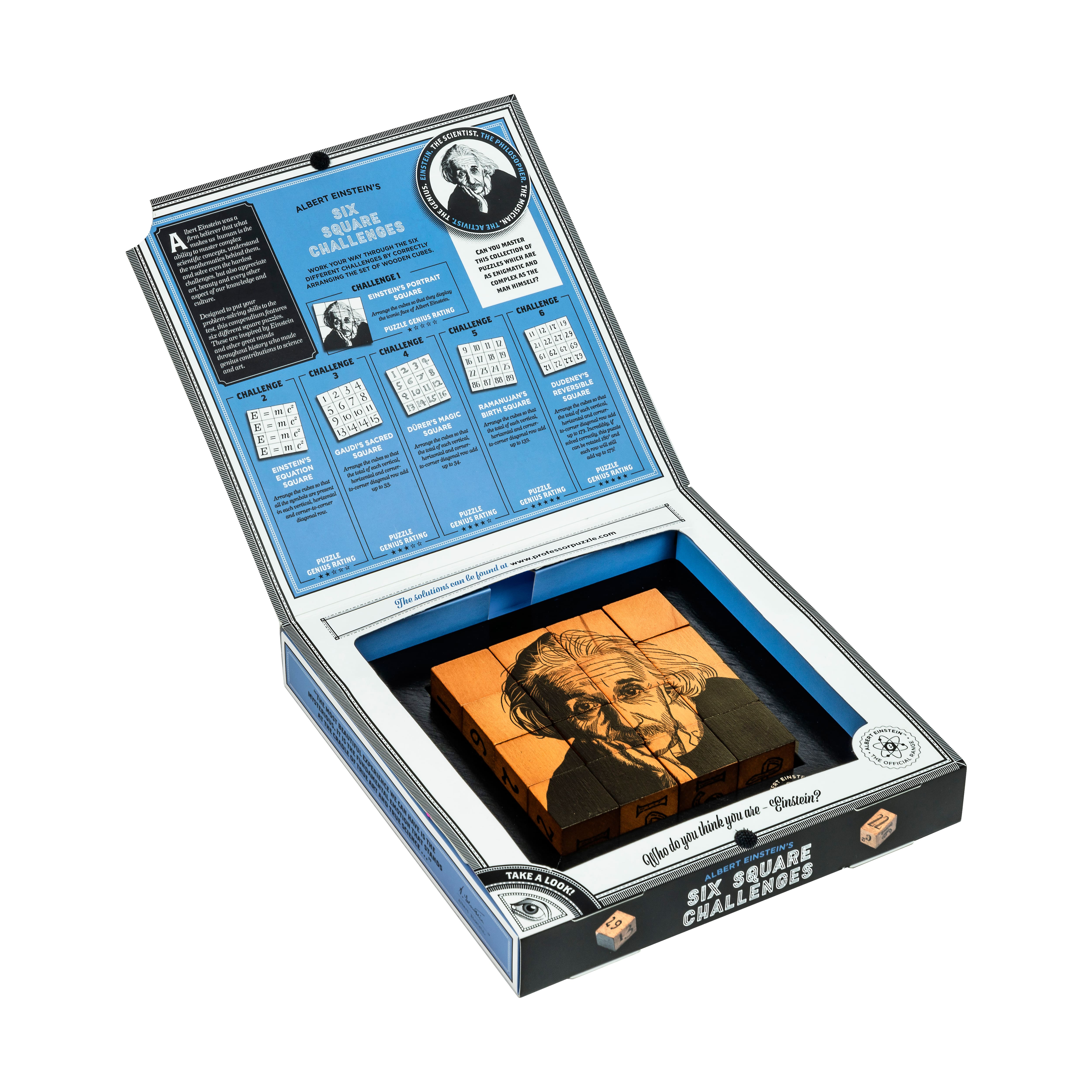 Albert Einstein's Six Square Challenges