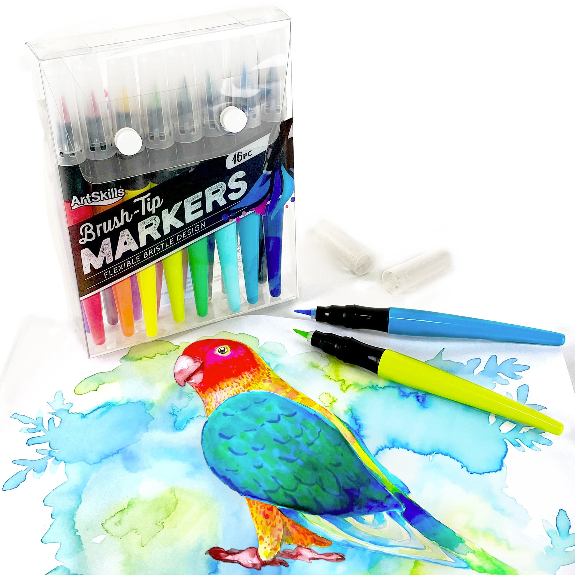 ArtSkills&#xAE; Brush Tip Markers, 16ct.