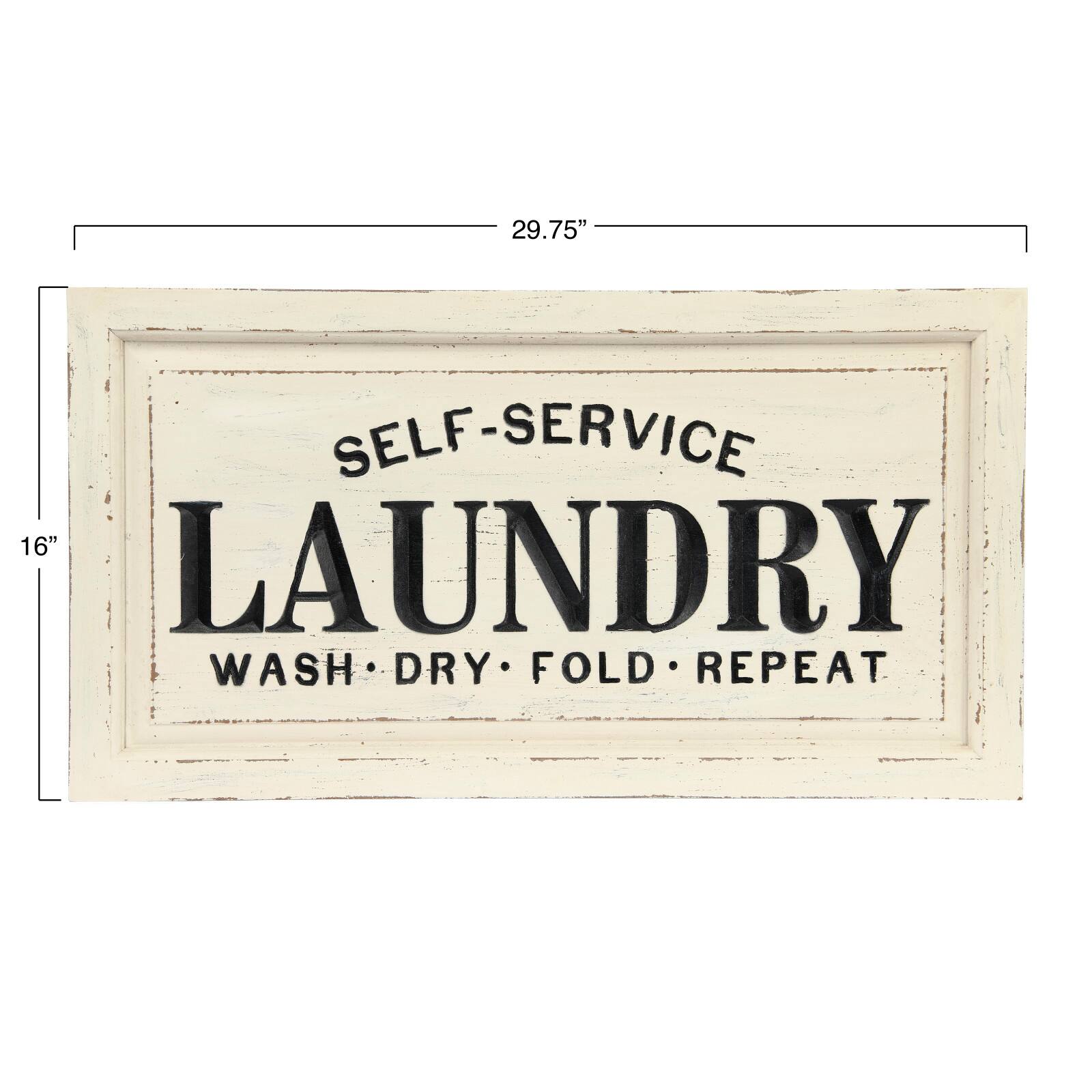 Hello Honey&#xAE; Laundry Wooden Wall Plaque