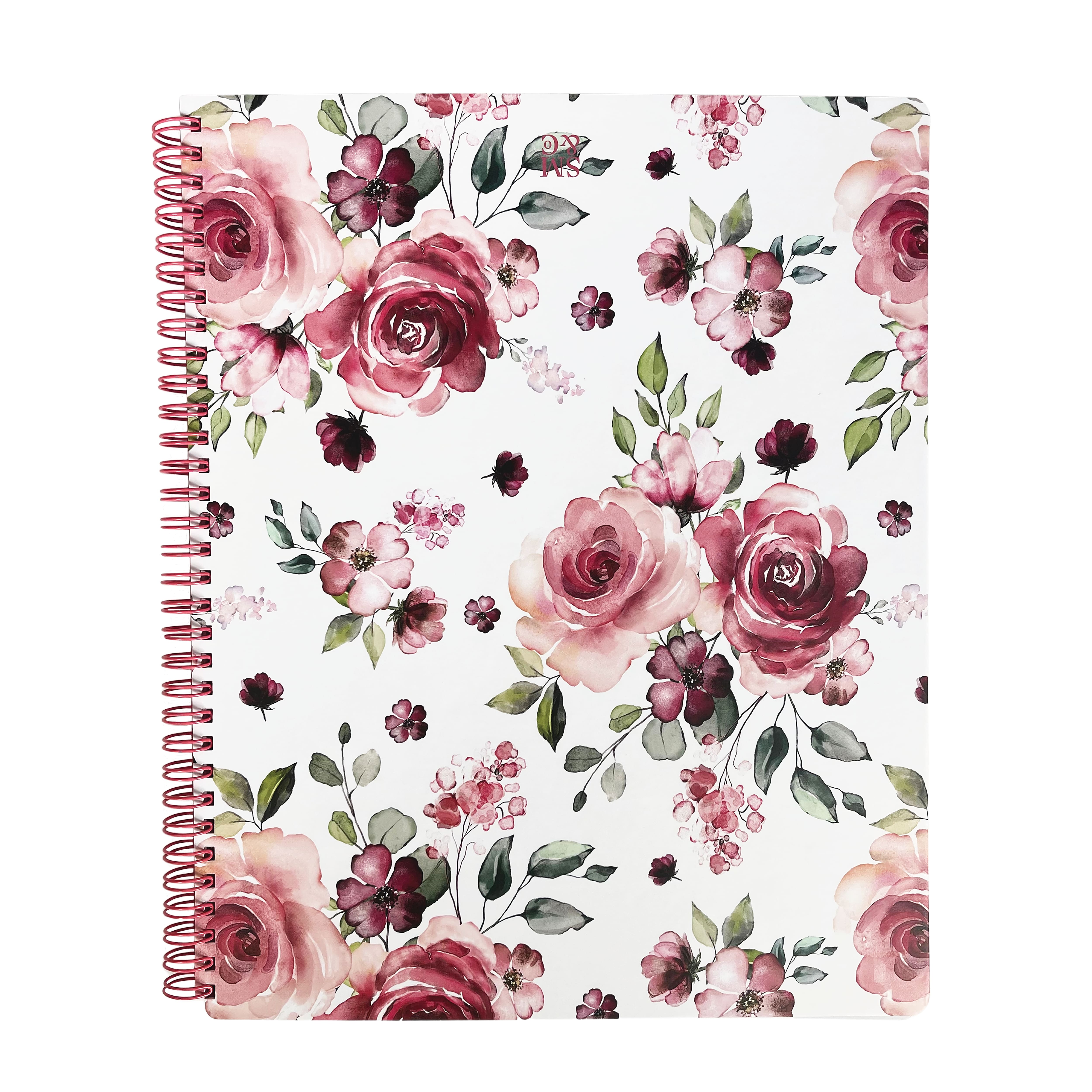 Steel Mill & Co.® Rose Floral Large Notebook