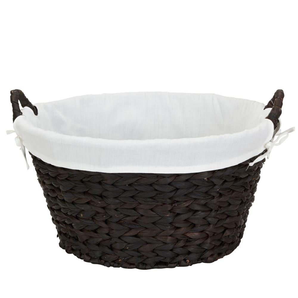 Household Essentials 12.5" Round Wicker Laundry Basket with Handles